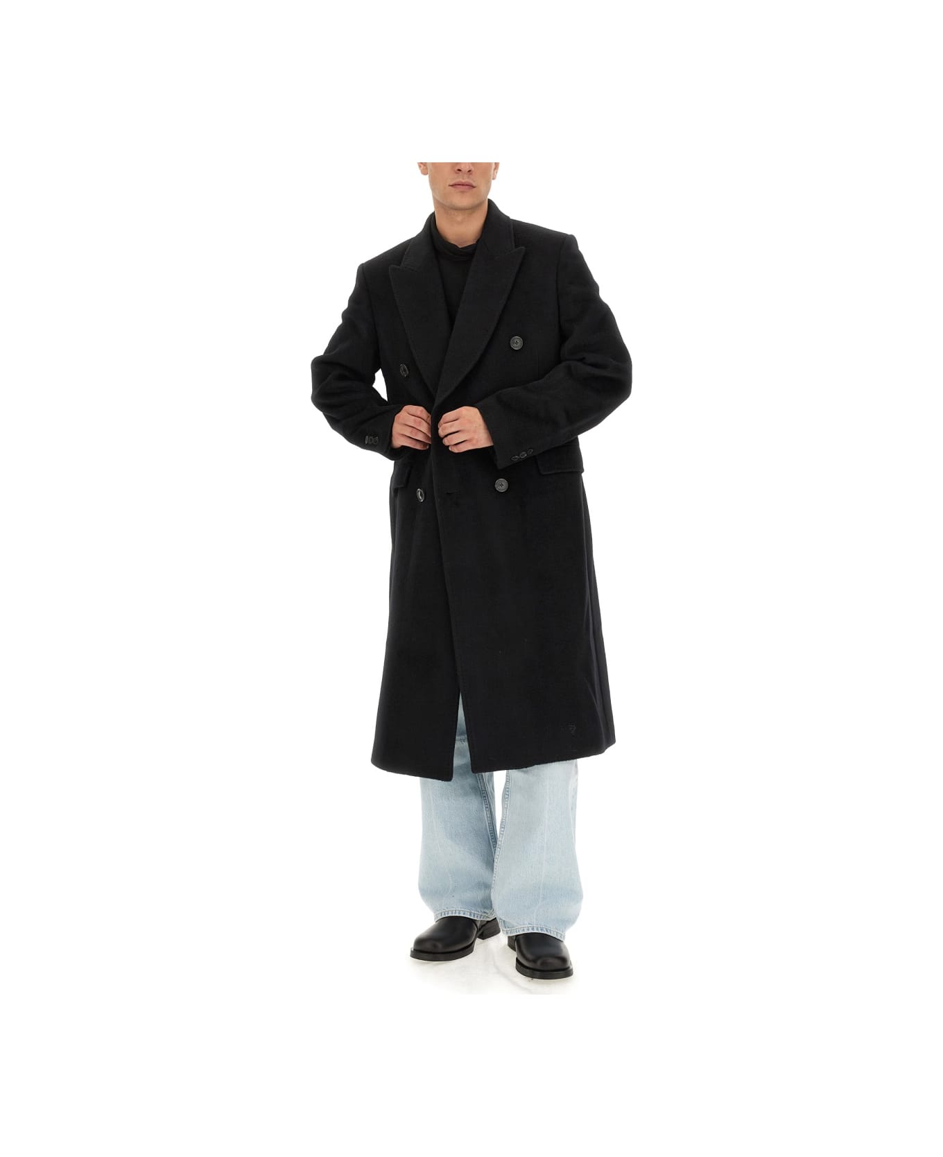 Our Legacy Cappotto Doppiopetto "whale" - BLACK