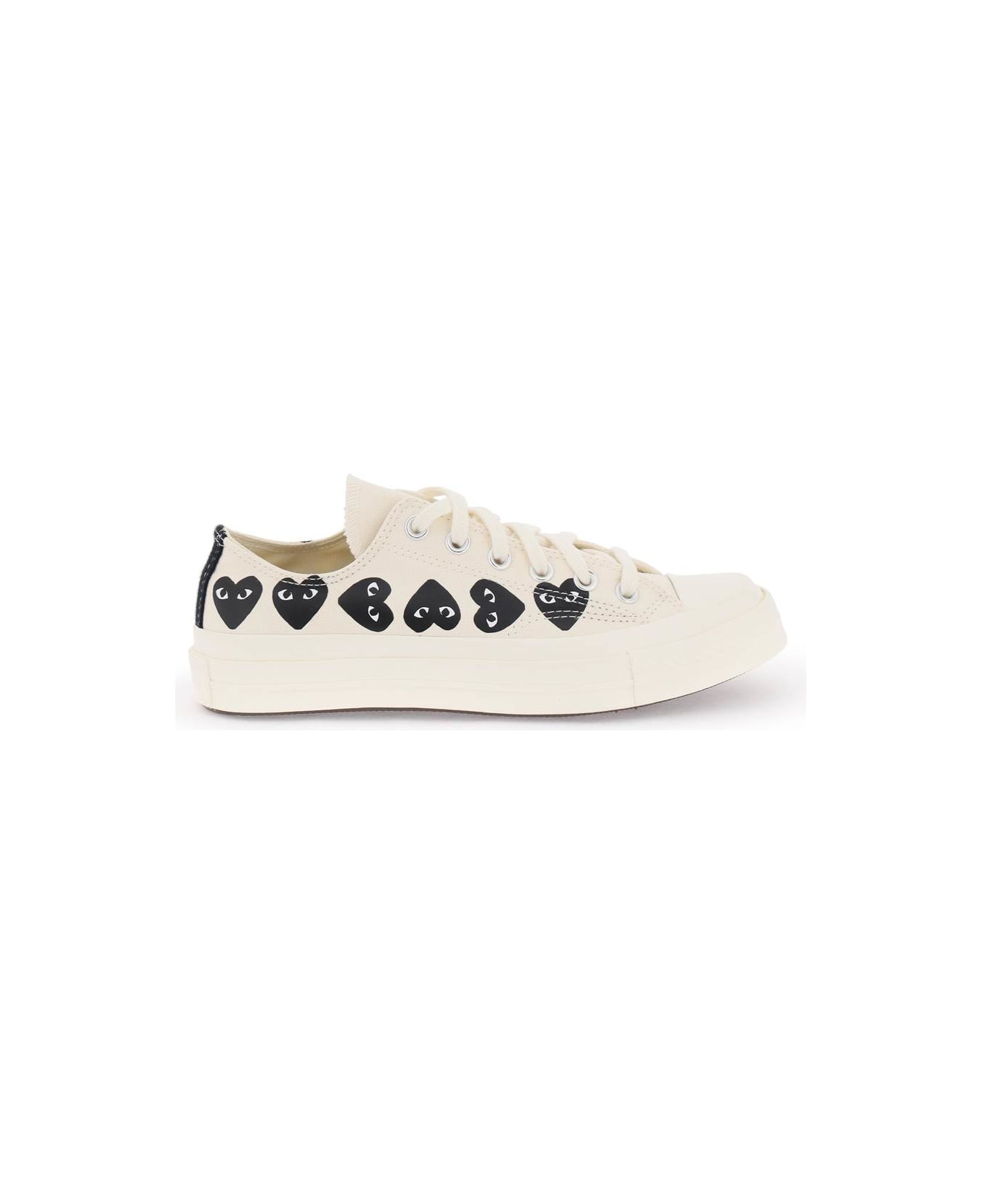 Comme des Garçons Shirt Boy Multi Heart Converse X Comme Des Gar S Play Low-top Sneakers - White