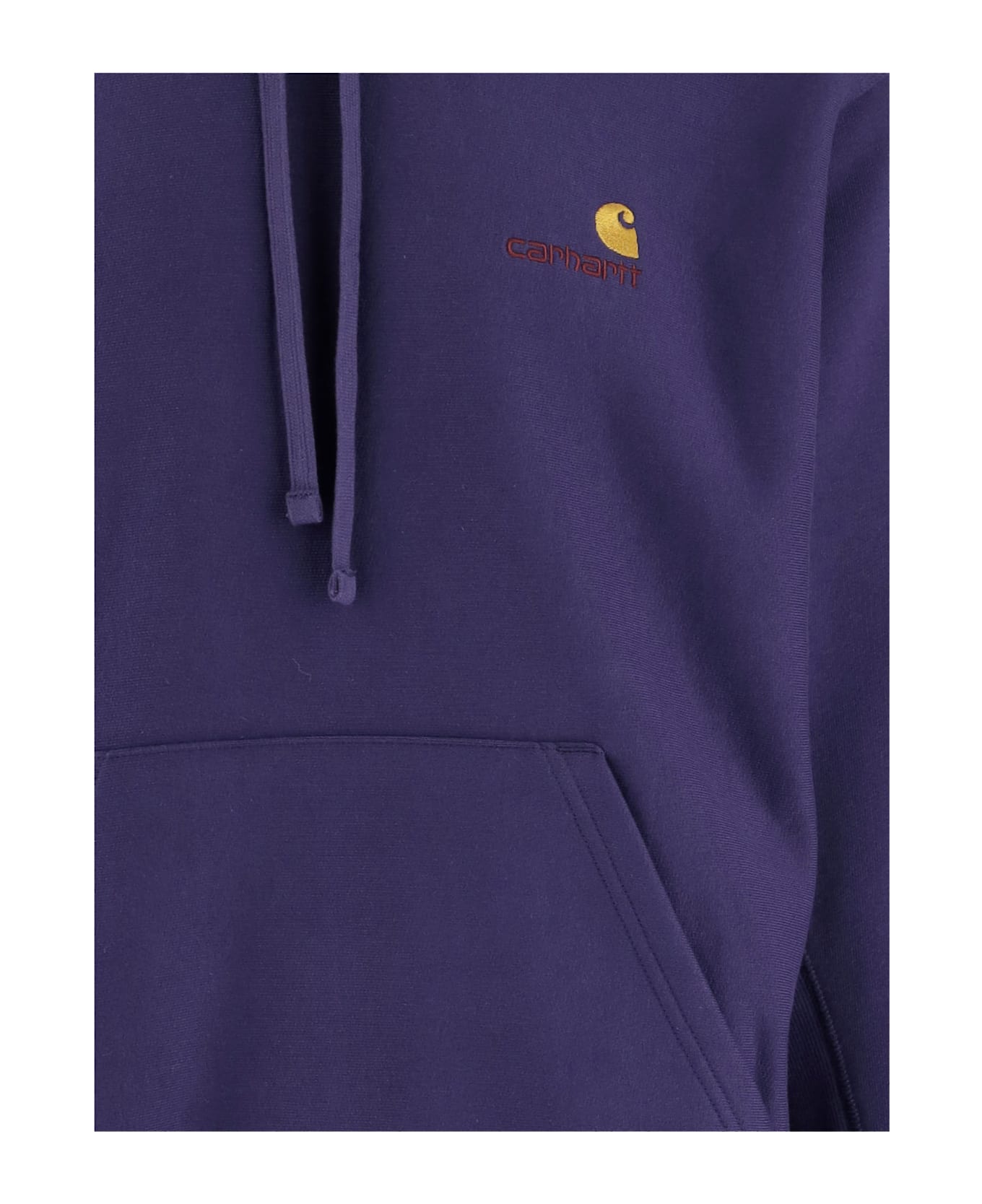 Carhartt Cotton Sweatshirt With Embroidered Logo - Purple