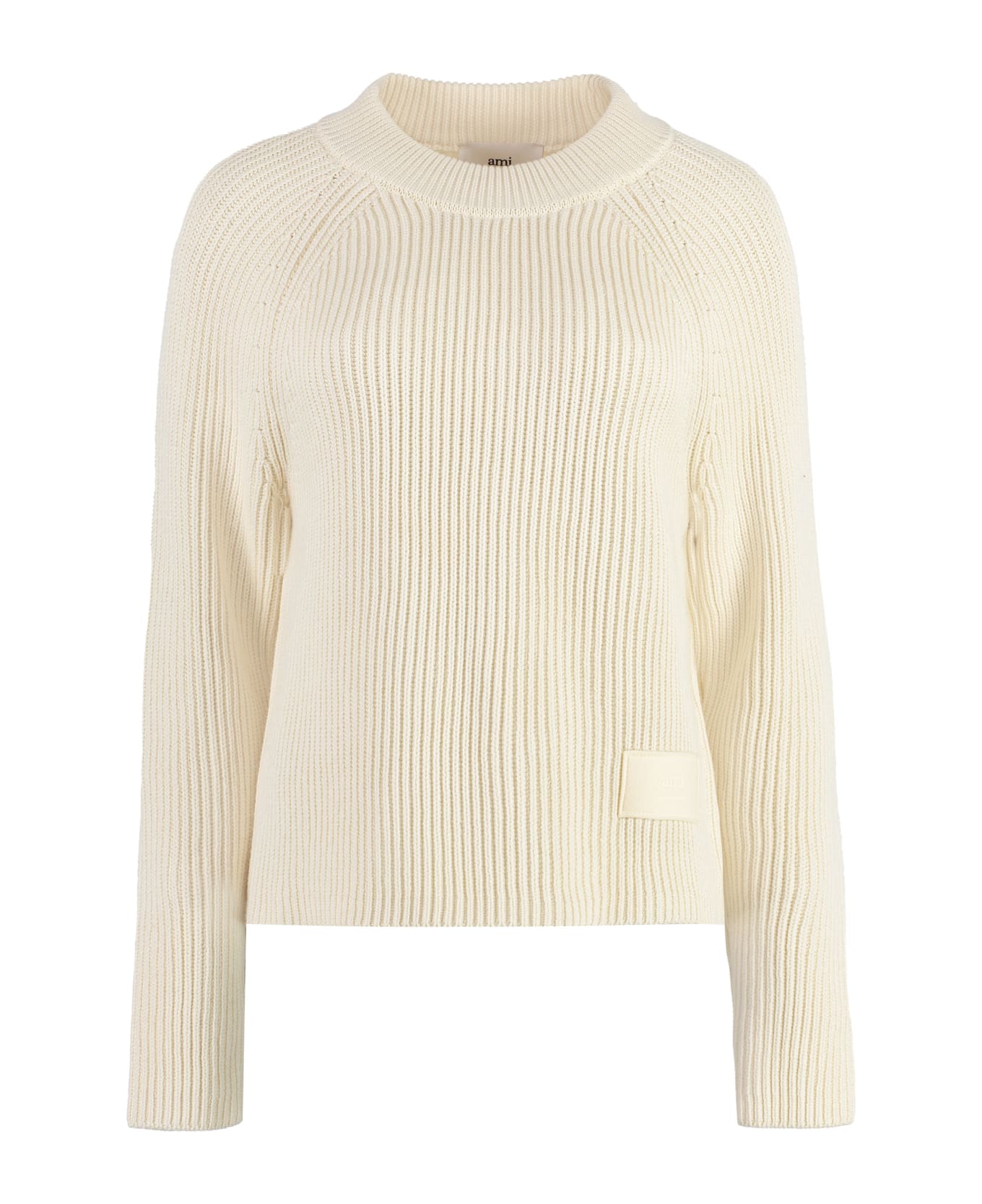 Ami Alexandre Mattiussi Cotton-blend Sweater - panna