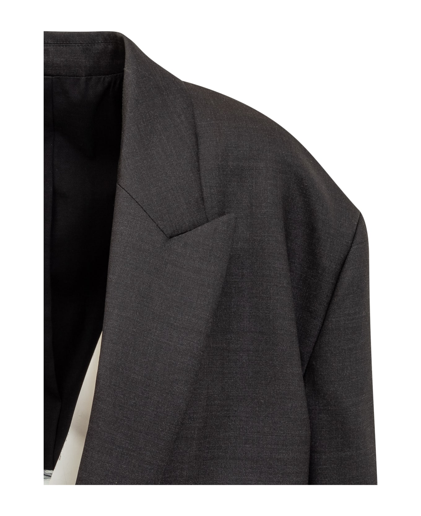 Philosophy di Lorenzo Serafini Tropical Wool Oversize Blazer - GRIGIO