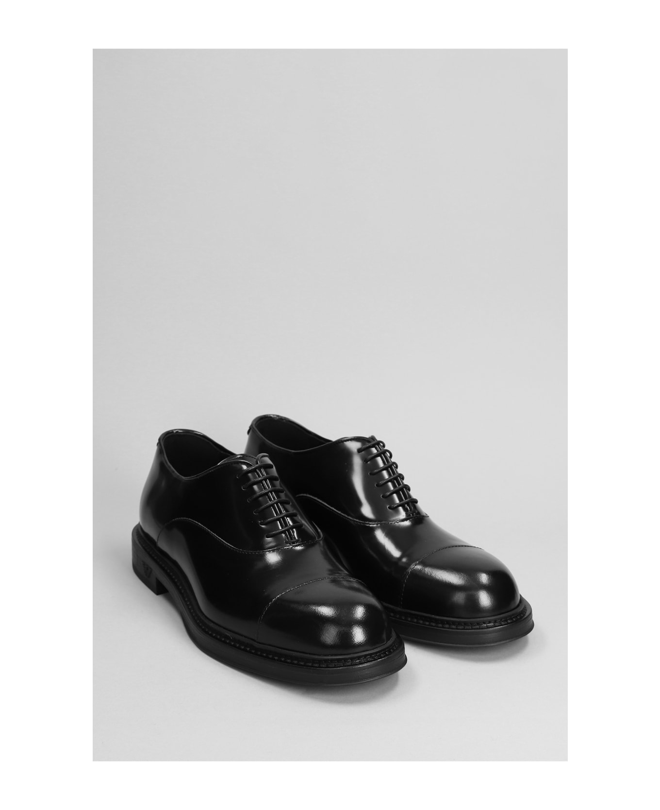 Emporio Armani Lace Up Shoes - black