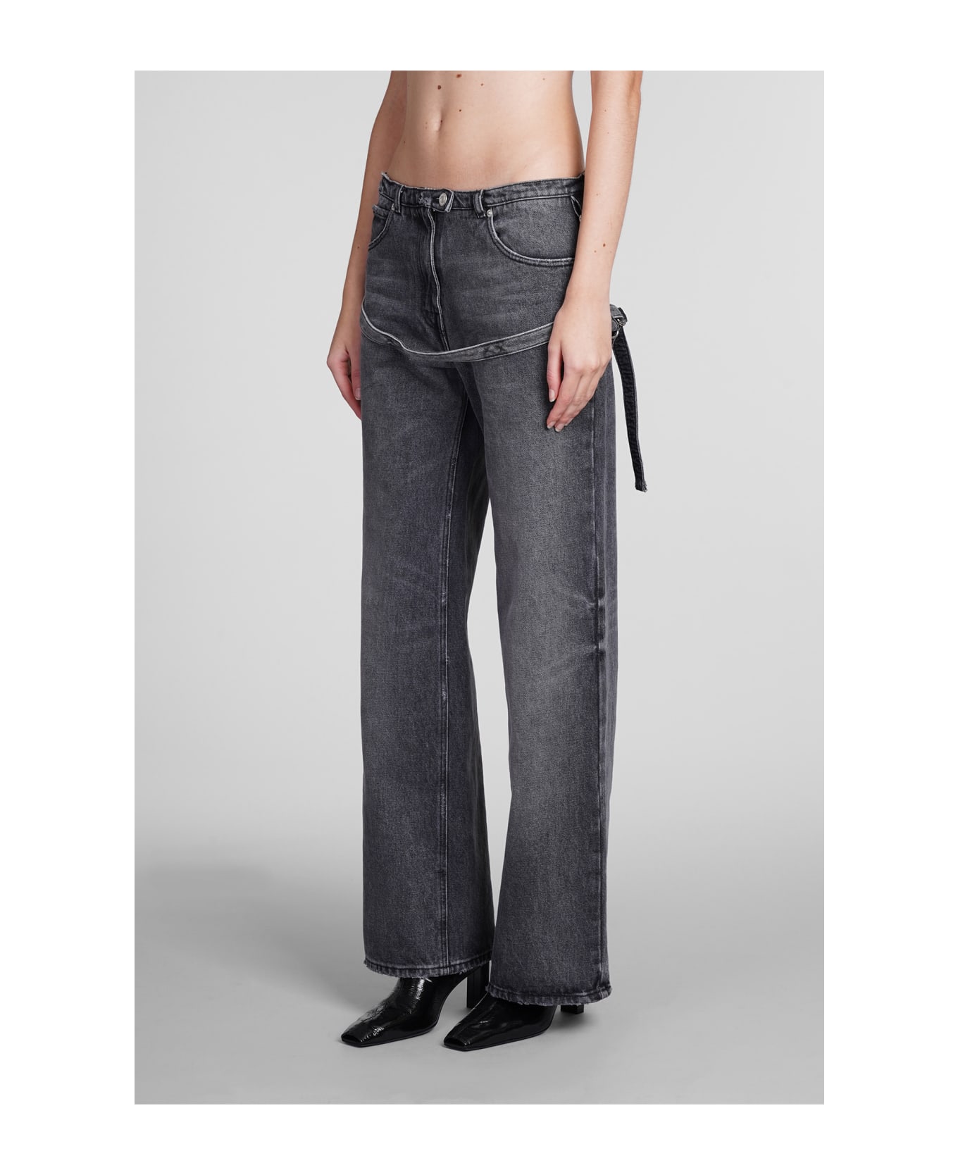 Courrèges Jeans In Grey Cotton - grey
