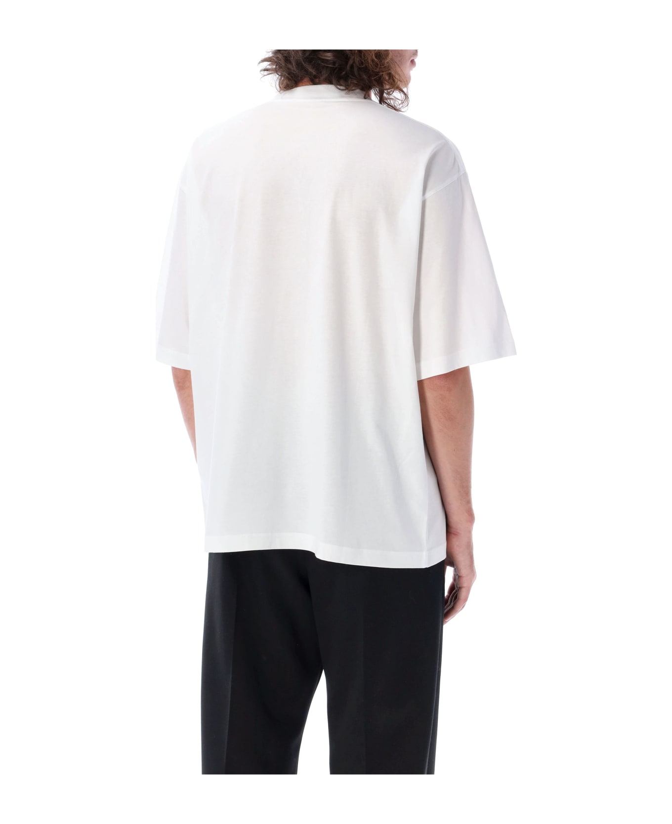 Marni Boxy T-shirt Marni Logo - WHITE シャツ