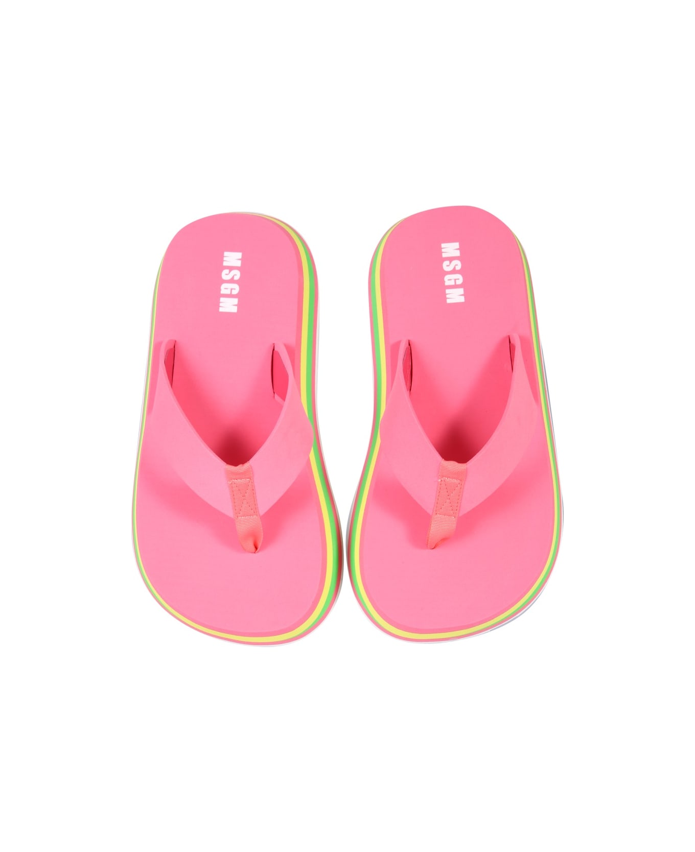 MSGM Thong Sandals - FUCHSIA