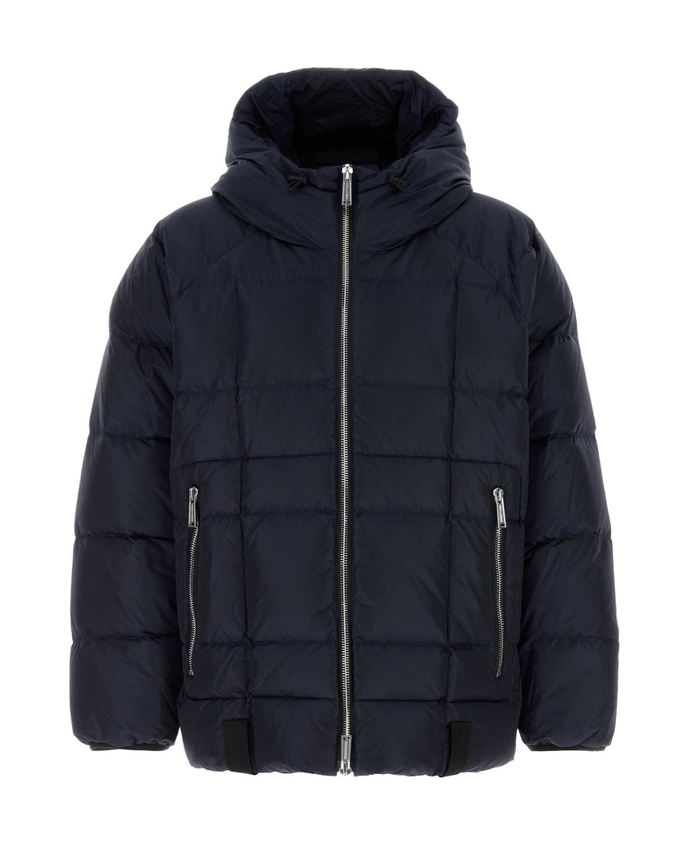 Dsquared2 Navy Blue Nylon Down Jacket - NAVYBLUE