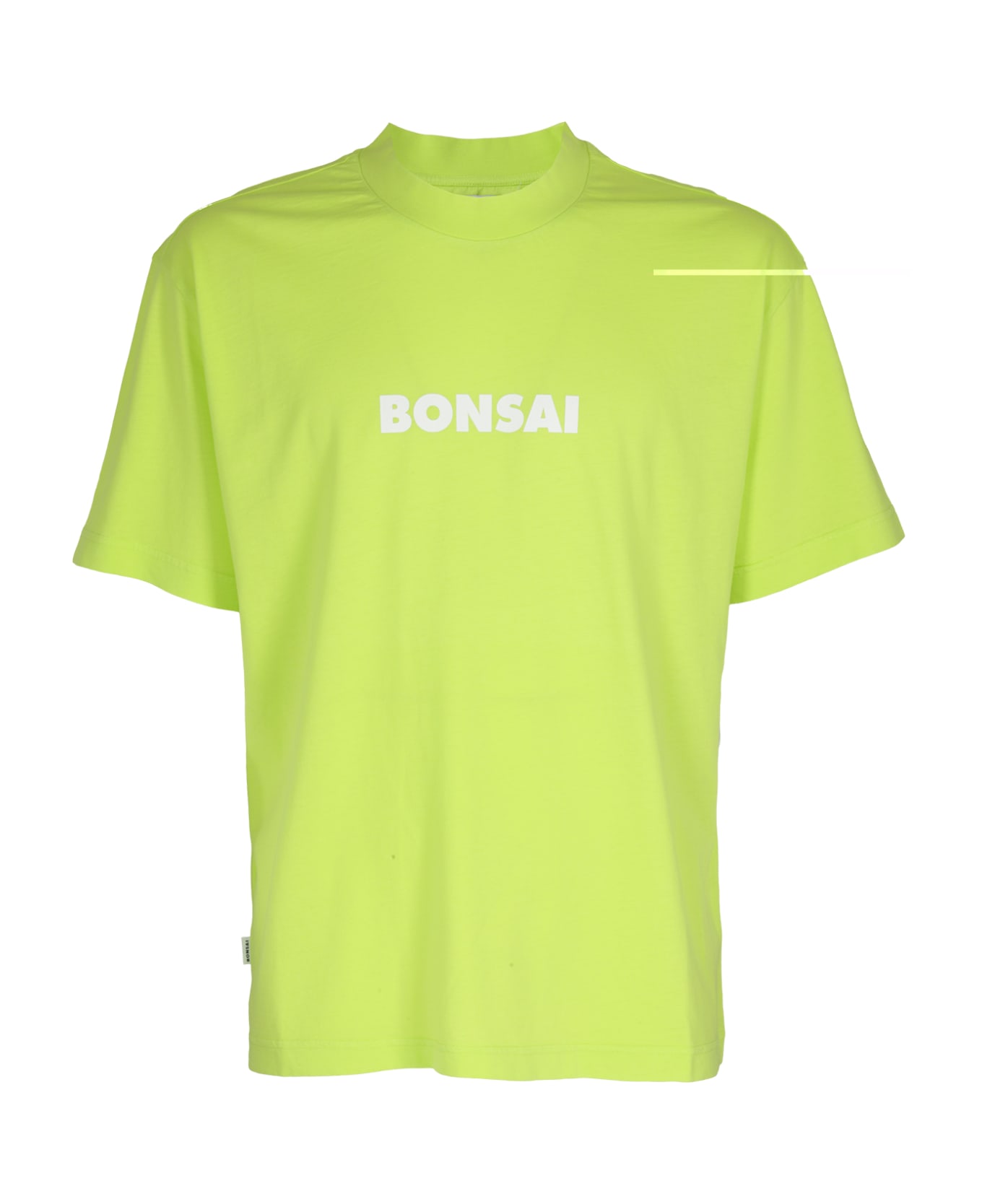 Bonsai Regular Fit Tee, Printed Classic Logo - Acid Green Acdgre
