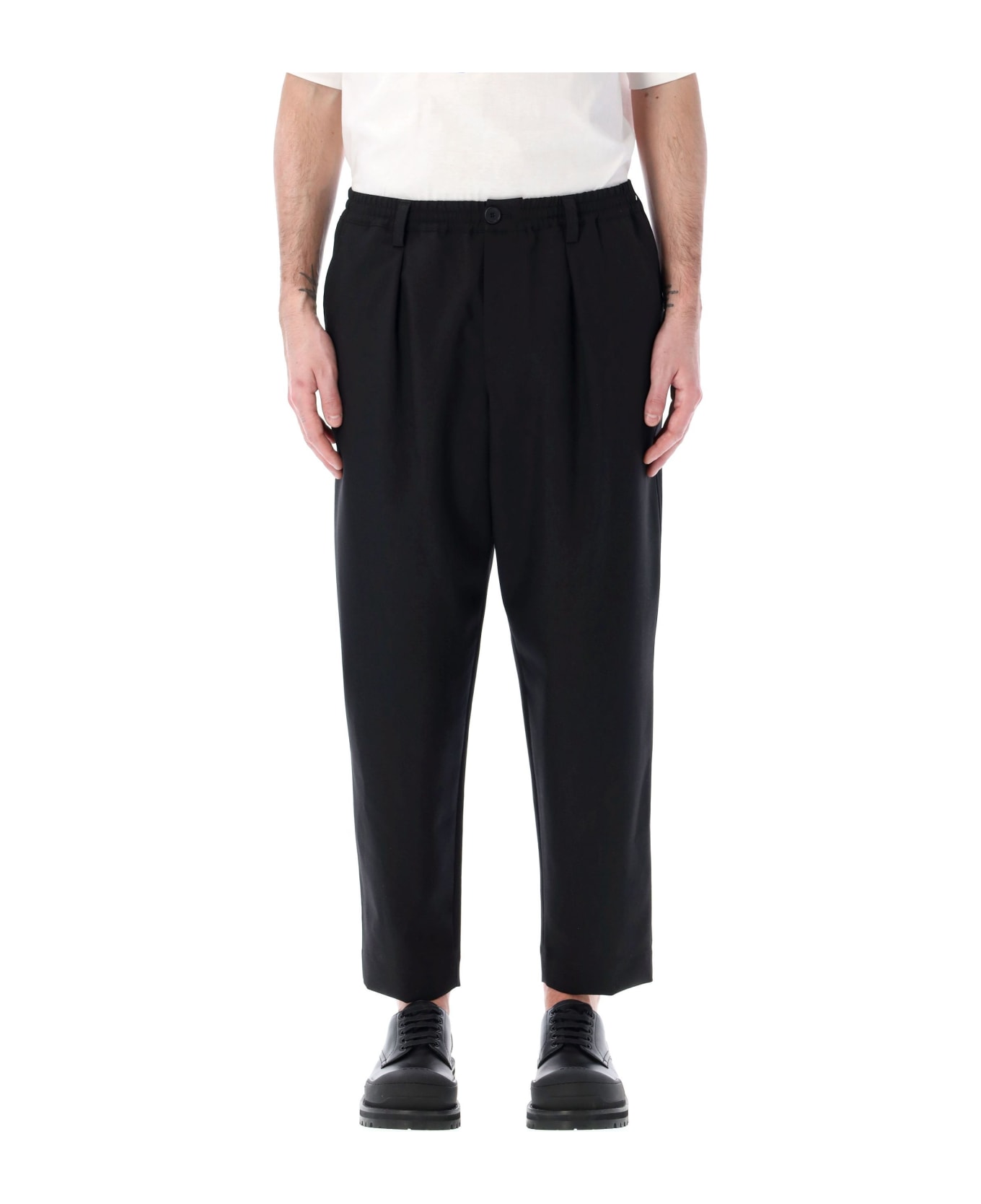 Marni Tropical Wool Pants - BLACK