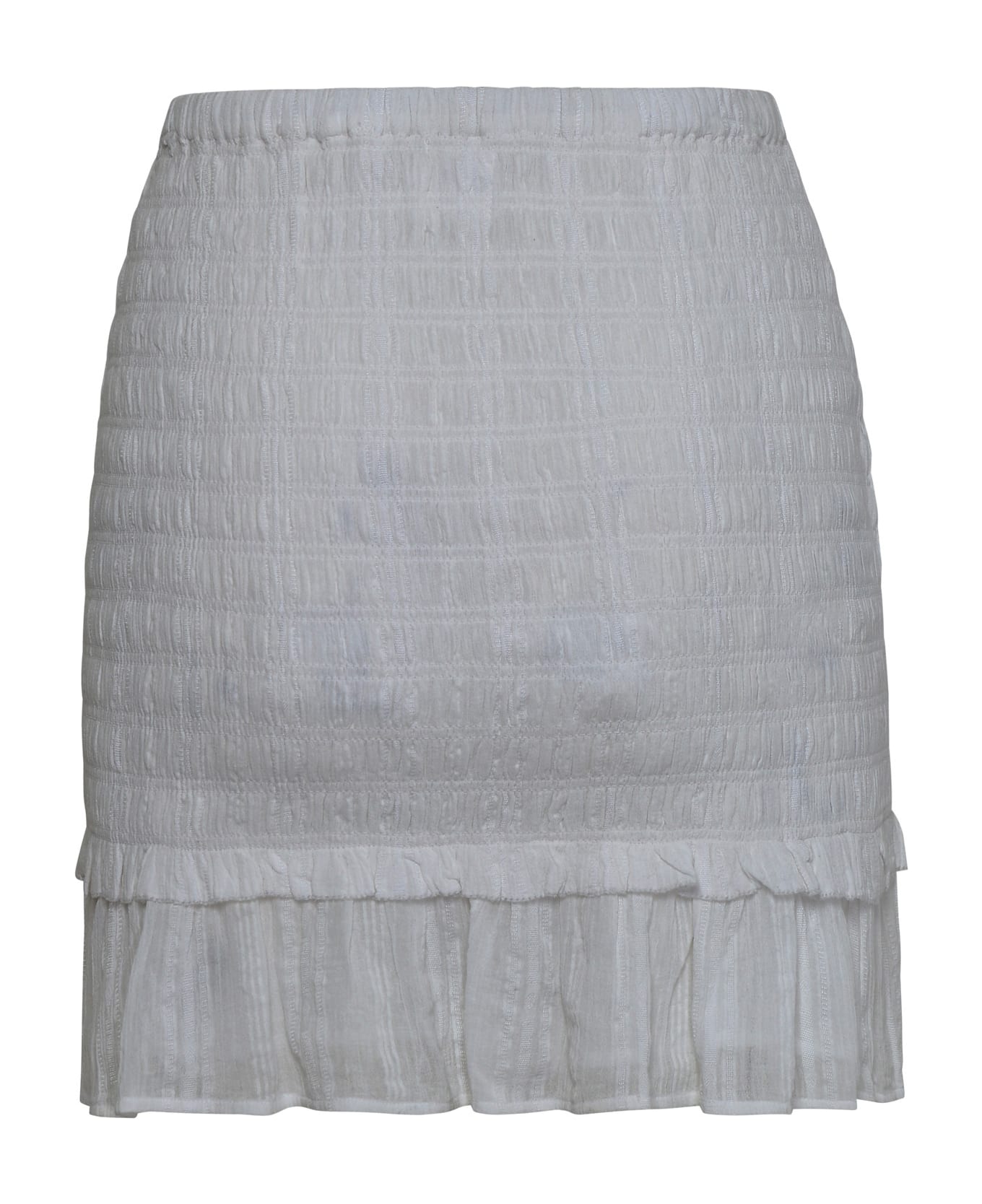 Marant Étoile 'dorela' White Cotton Miniskirt - White