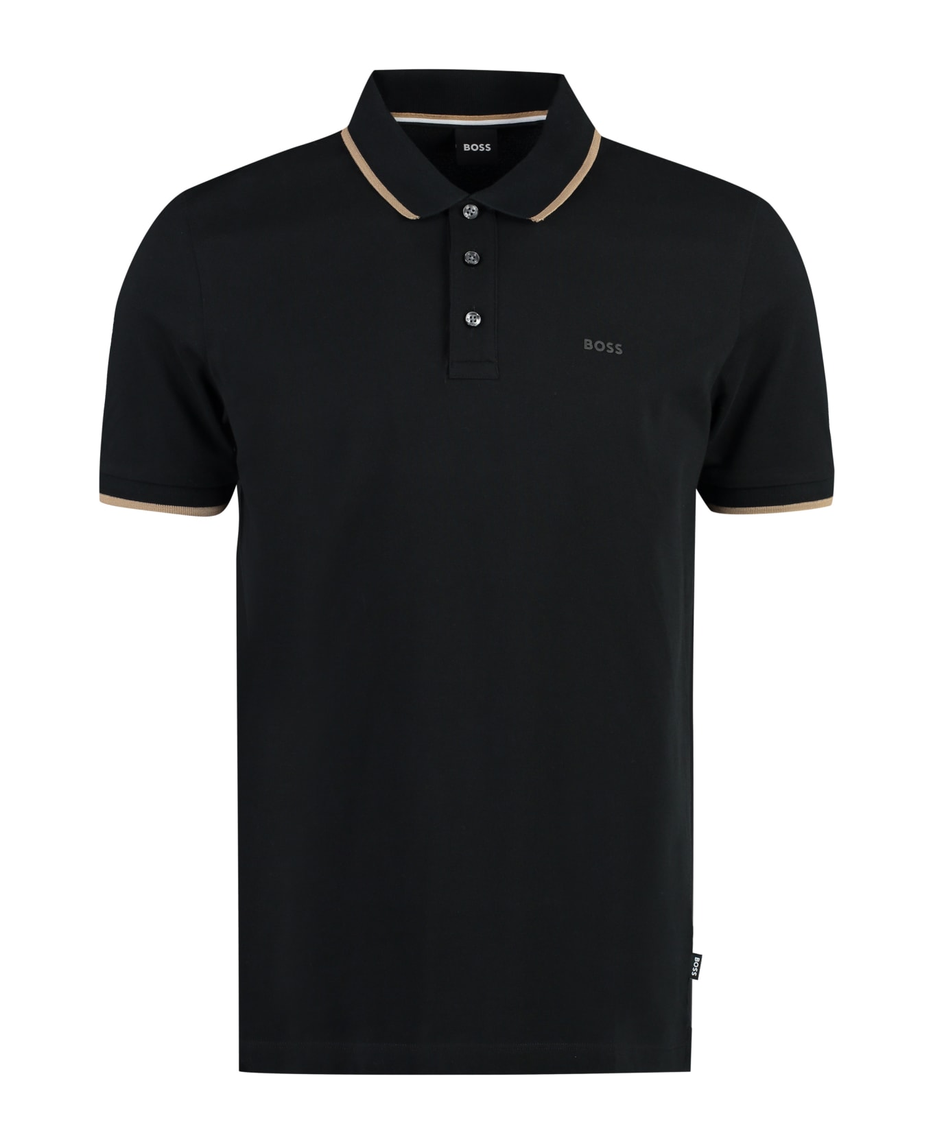 Hugo Boss Cotton-piqué Polo Shirt - Black