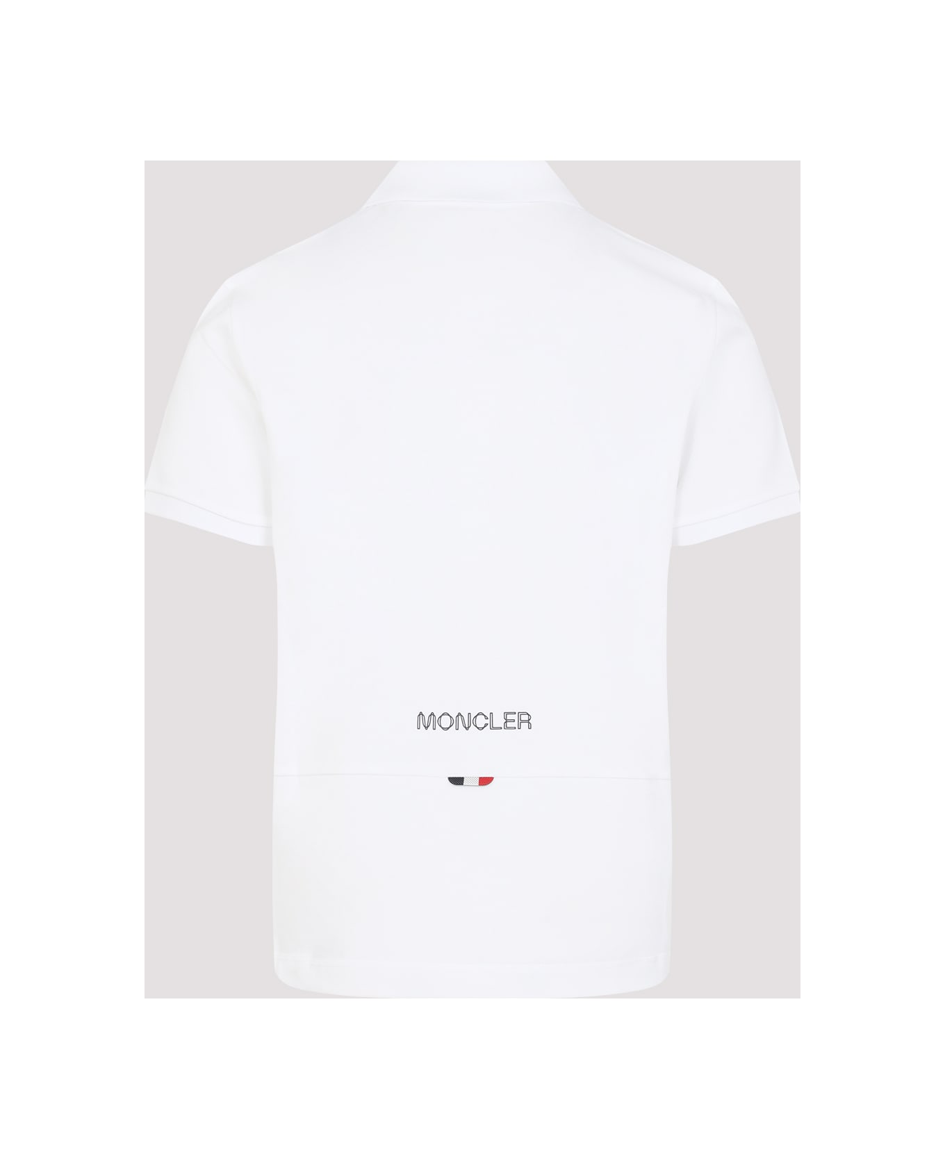 Moncler Short Sleeves Polo - White