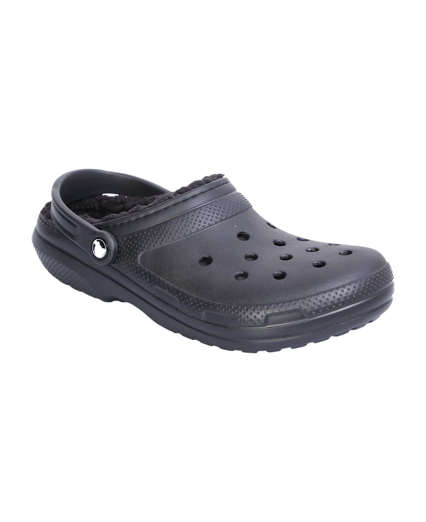 Crocs Classic Lined Clog Sandals In Black - Black