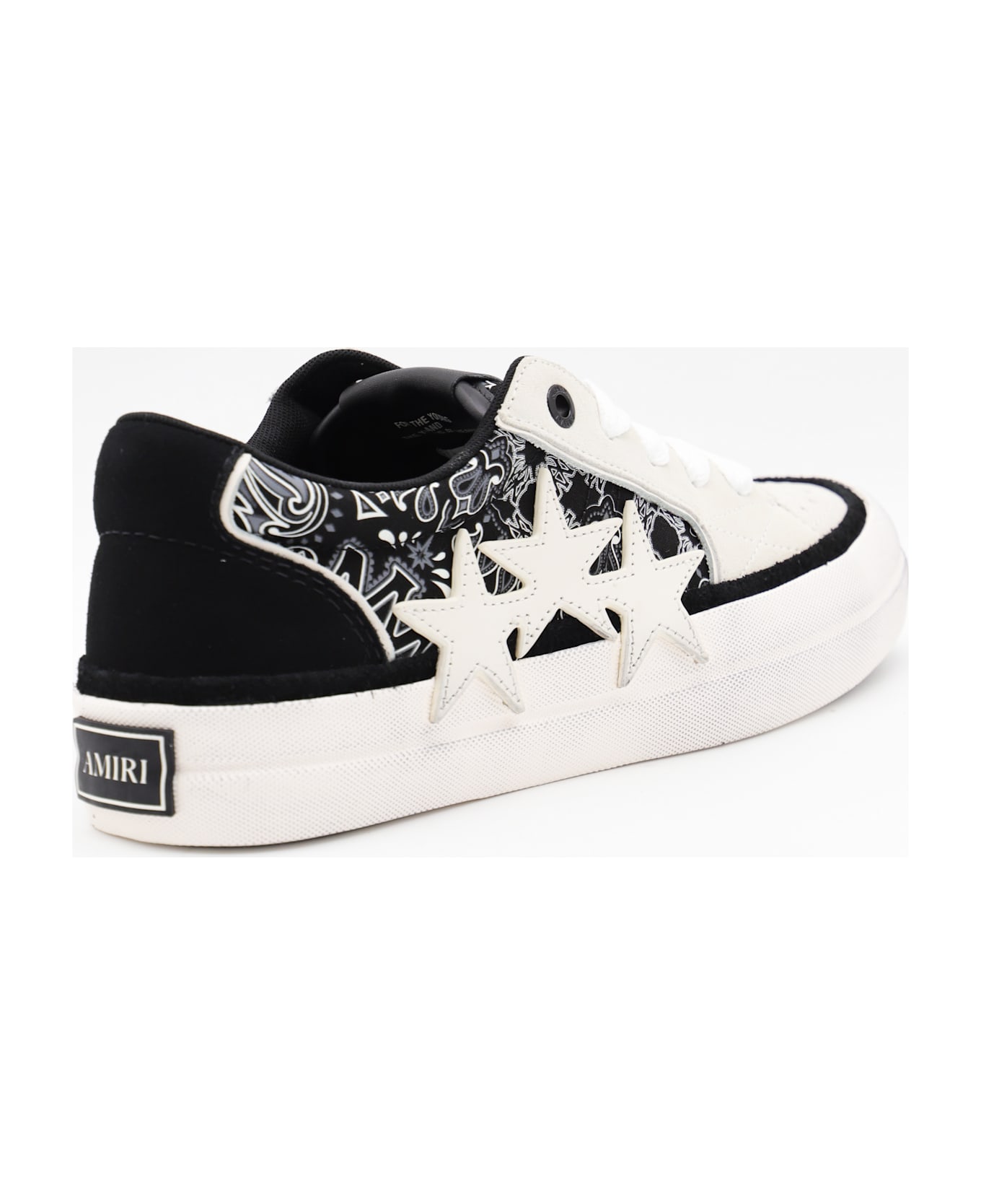 AMIRI Black And White Bandana Sneakers