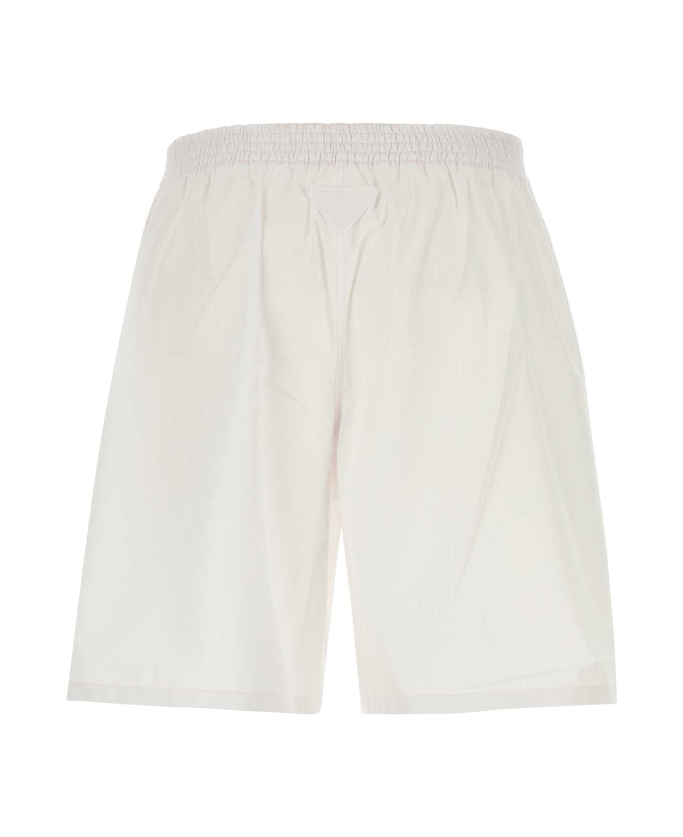 Prada Light Pink Cotton Bermuda Shorts - PETALO