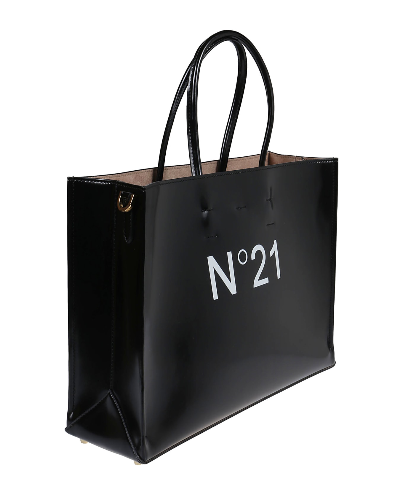 N.21 Horizontal Shopper Bag - Black