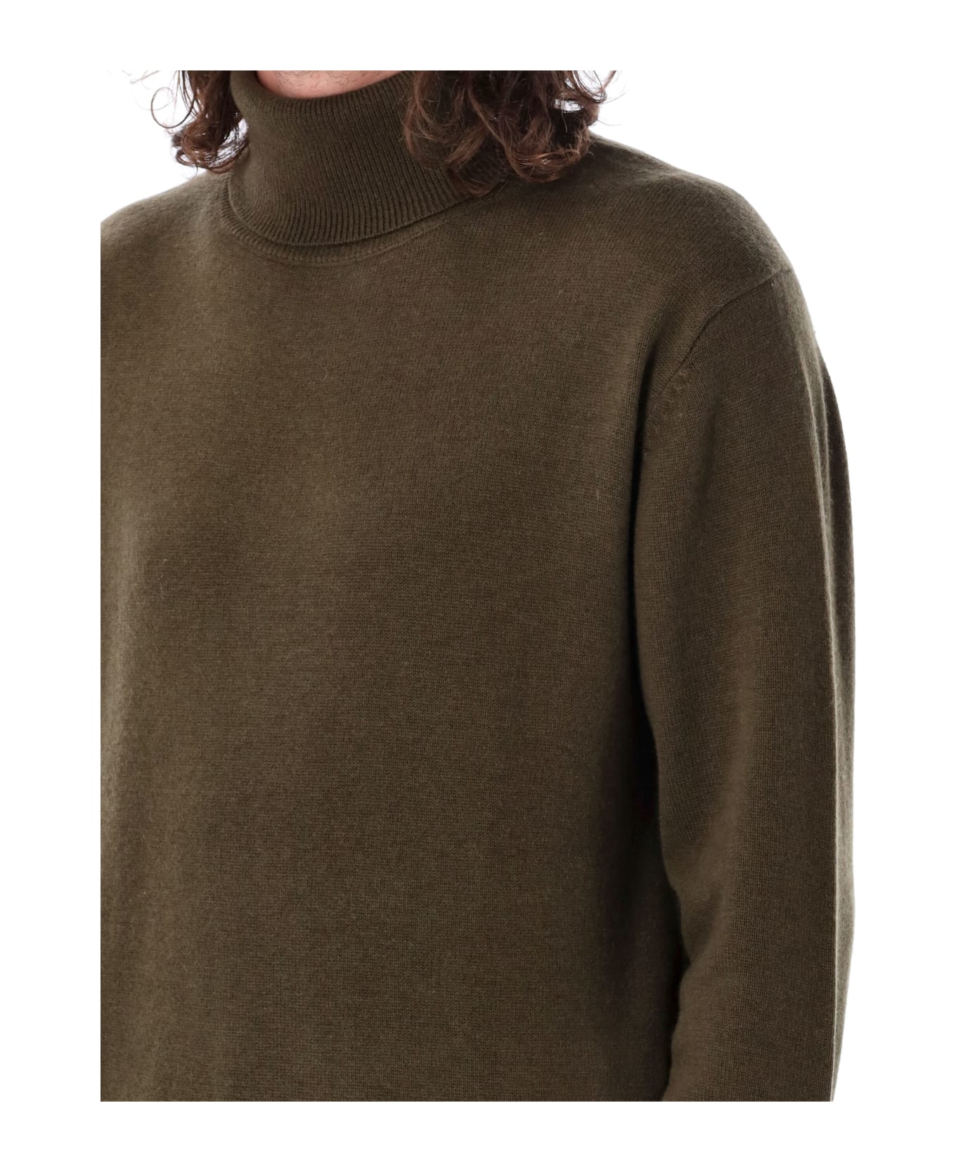 Aspesi High-neck Wool Sweater - GREEN ニットウェア