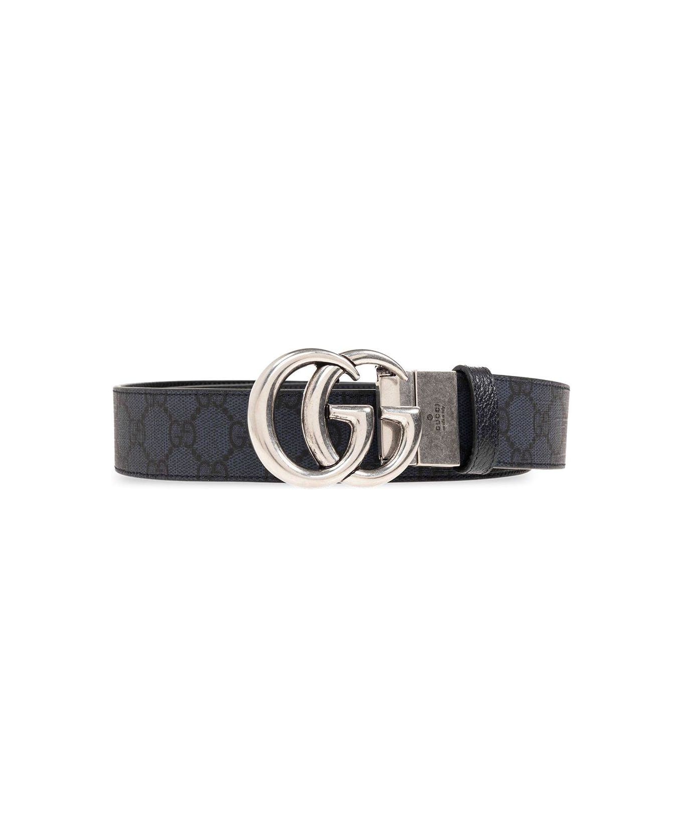 Gucci Reversible Gg Marmont Belt - Blue