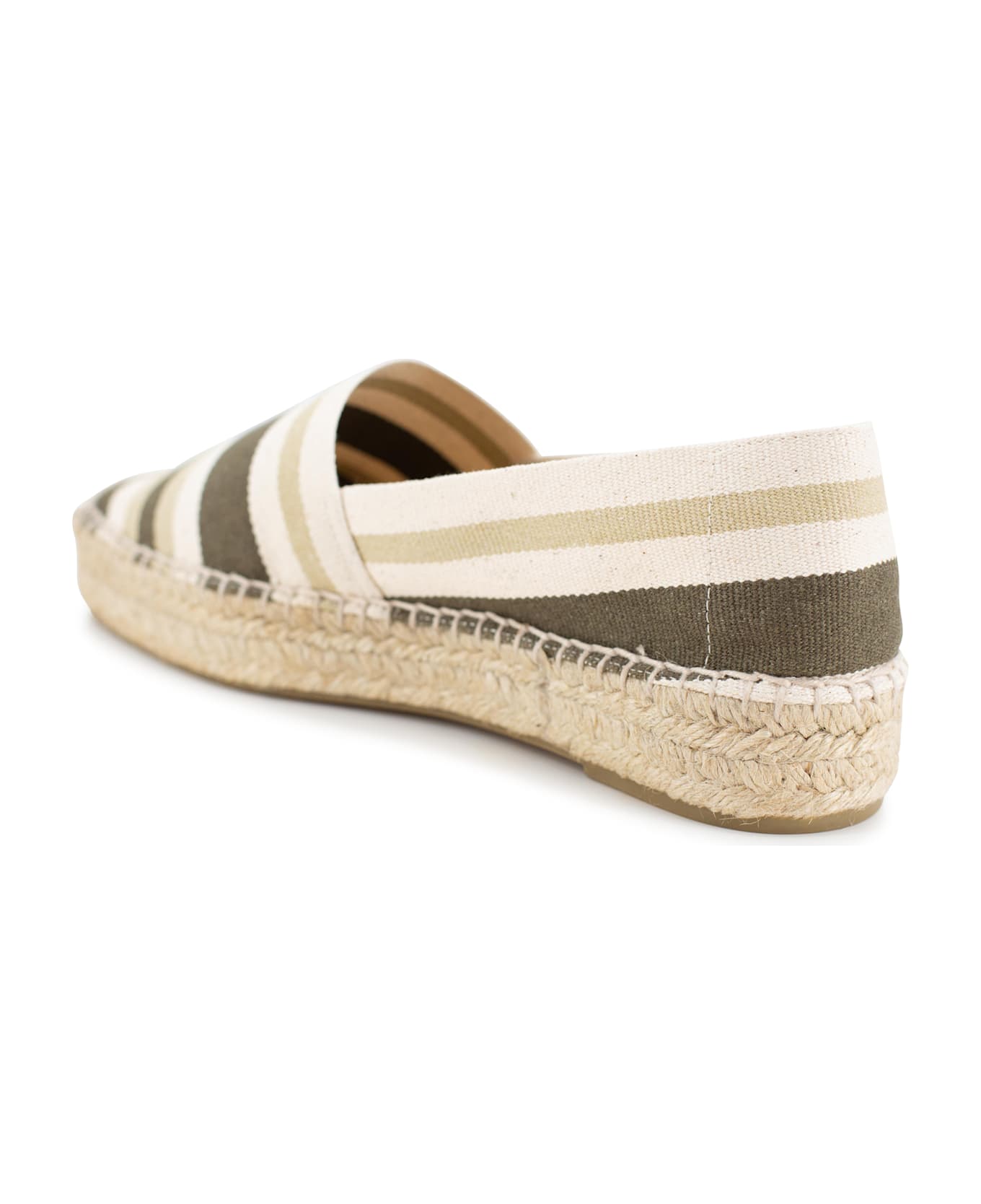 Paloma Barceló Square-toed Espadrilles - Khaki