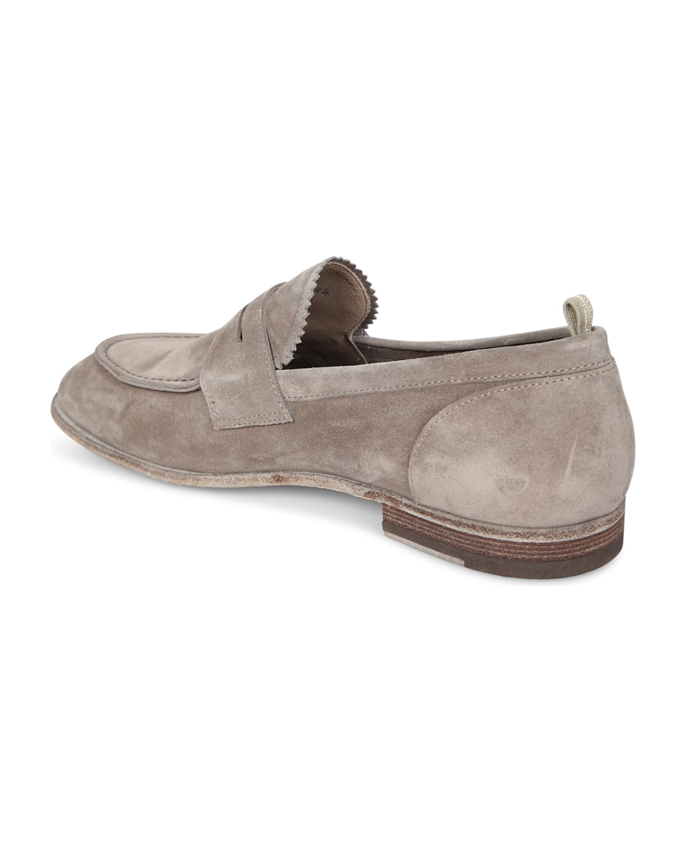 Officine Creative Solitude Suede Beige Loafer - Beige