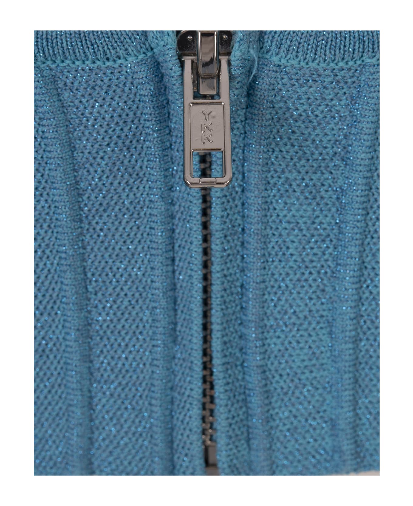 retrofete Aqua Blue Gabi Bandage Knit Top - Blue