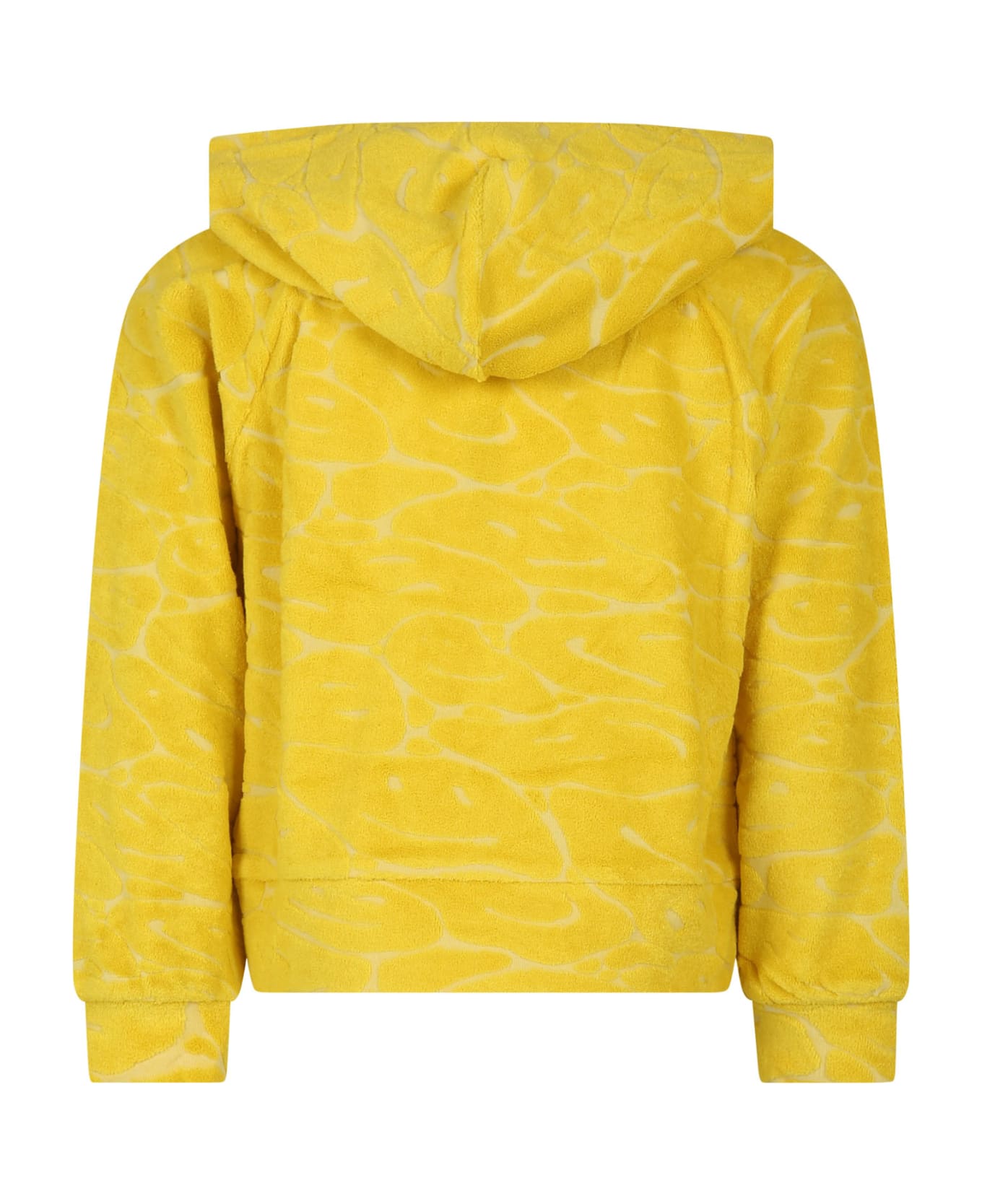 Molo Yellow Sweatshirt For Girl With Smiley - Yellow