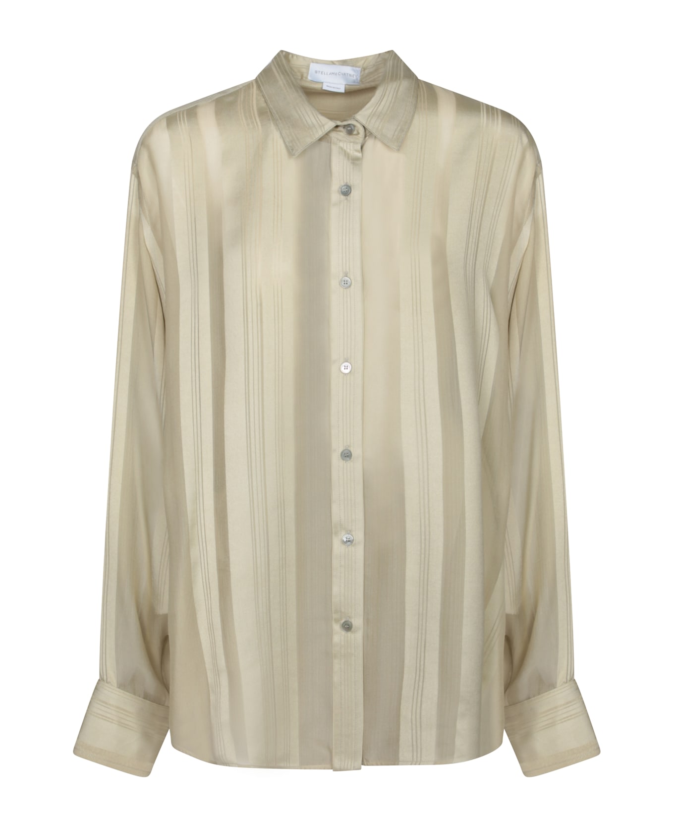 Stella McCartney Khaki Silk Shirt - SAGE