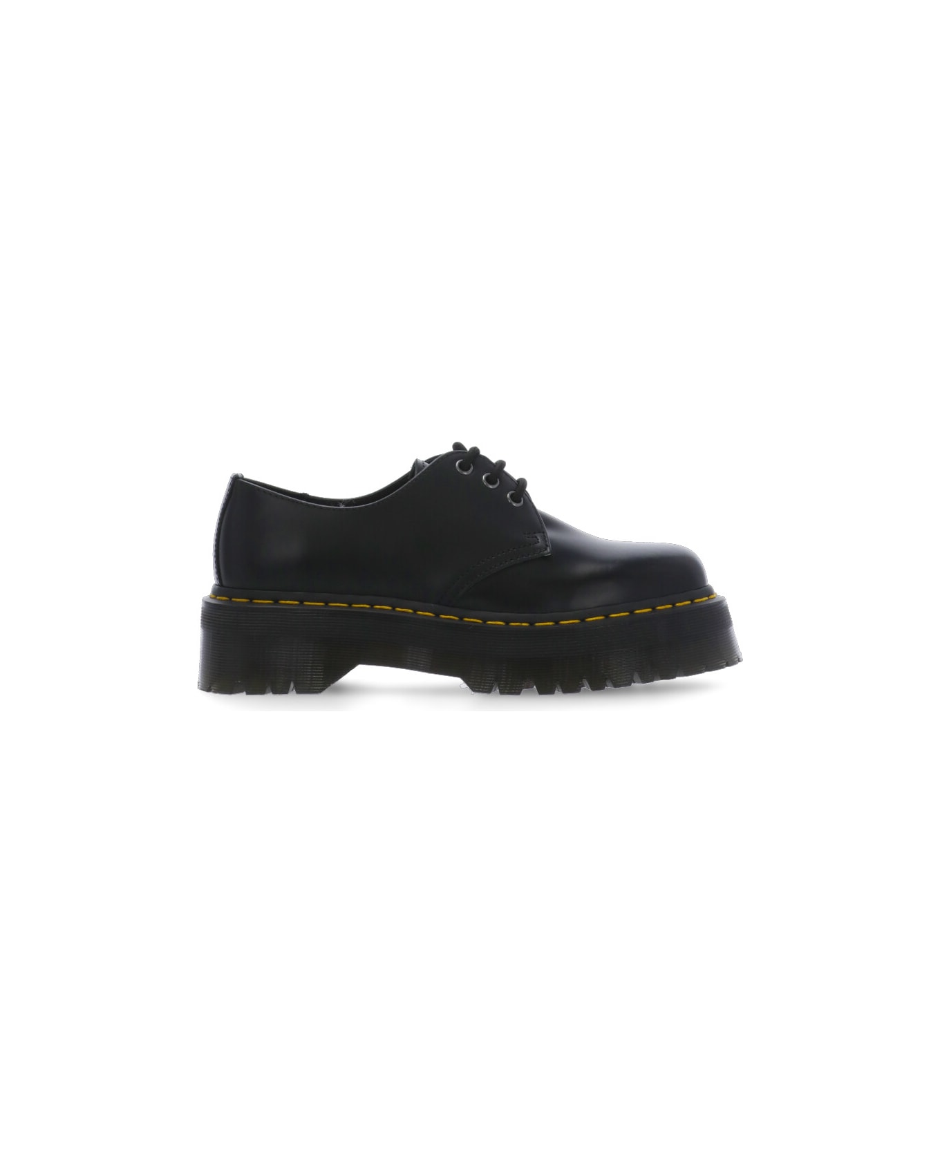 Dr. Martens 1461 Quad Platform Leather Shoes - Black