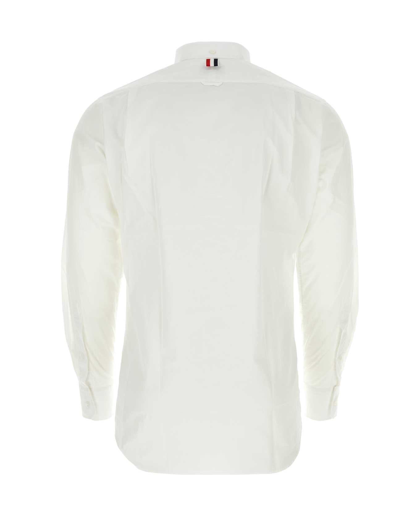 Thom Browne White Popeline Shirt - White