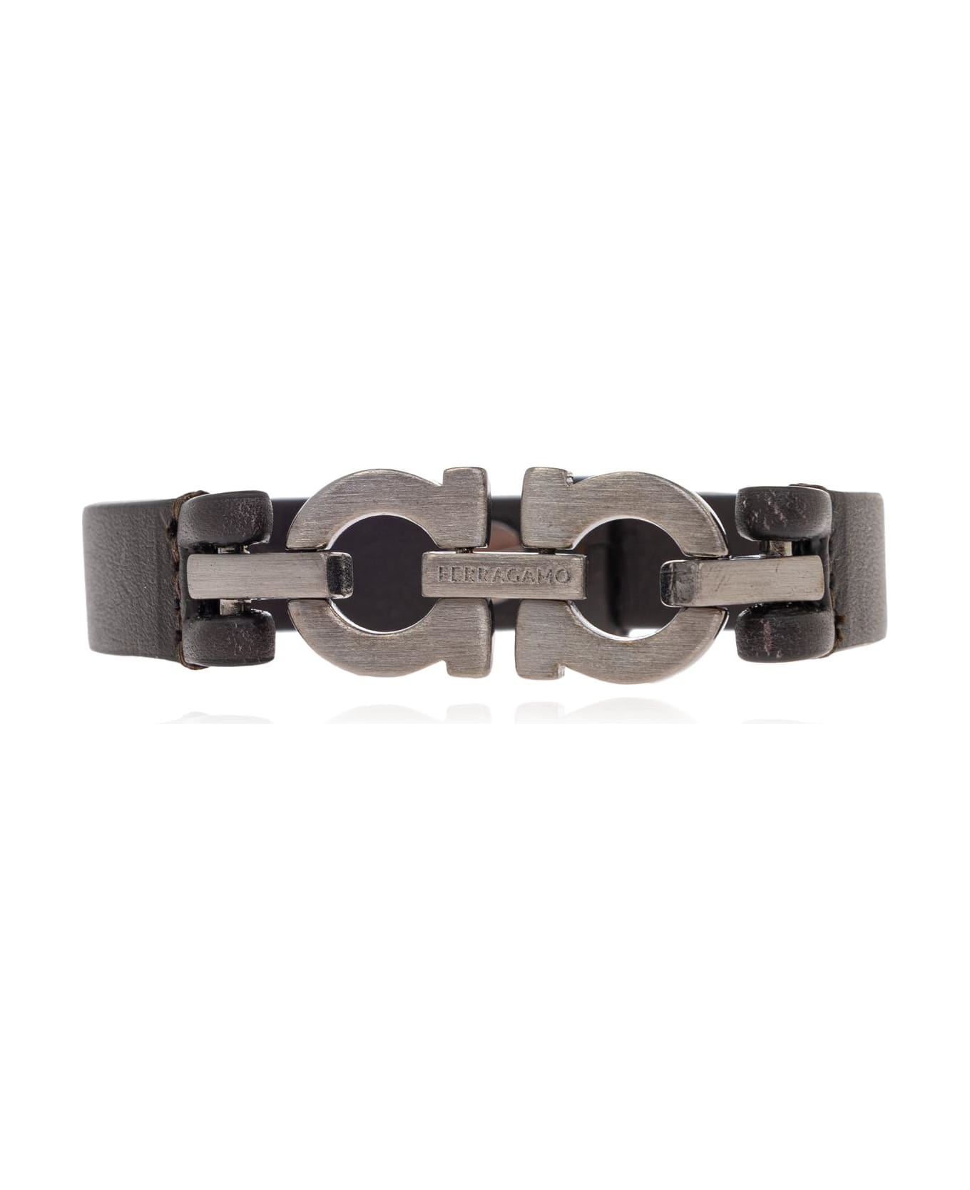 Ferragamo Leather Bracelet - SHADOW BLUE