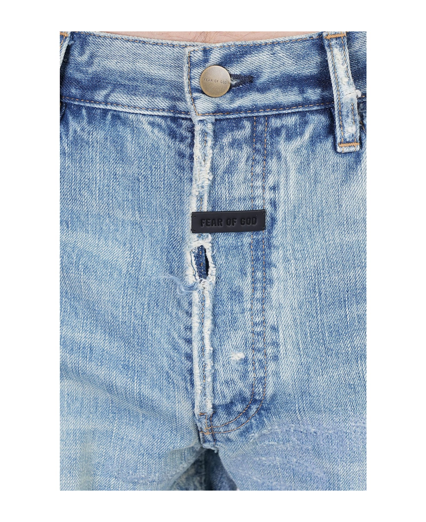 Fear of God Jeans In Blue Cotton - blue