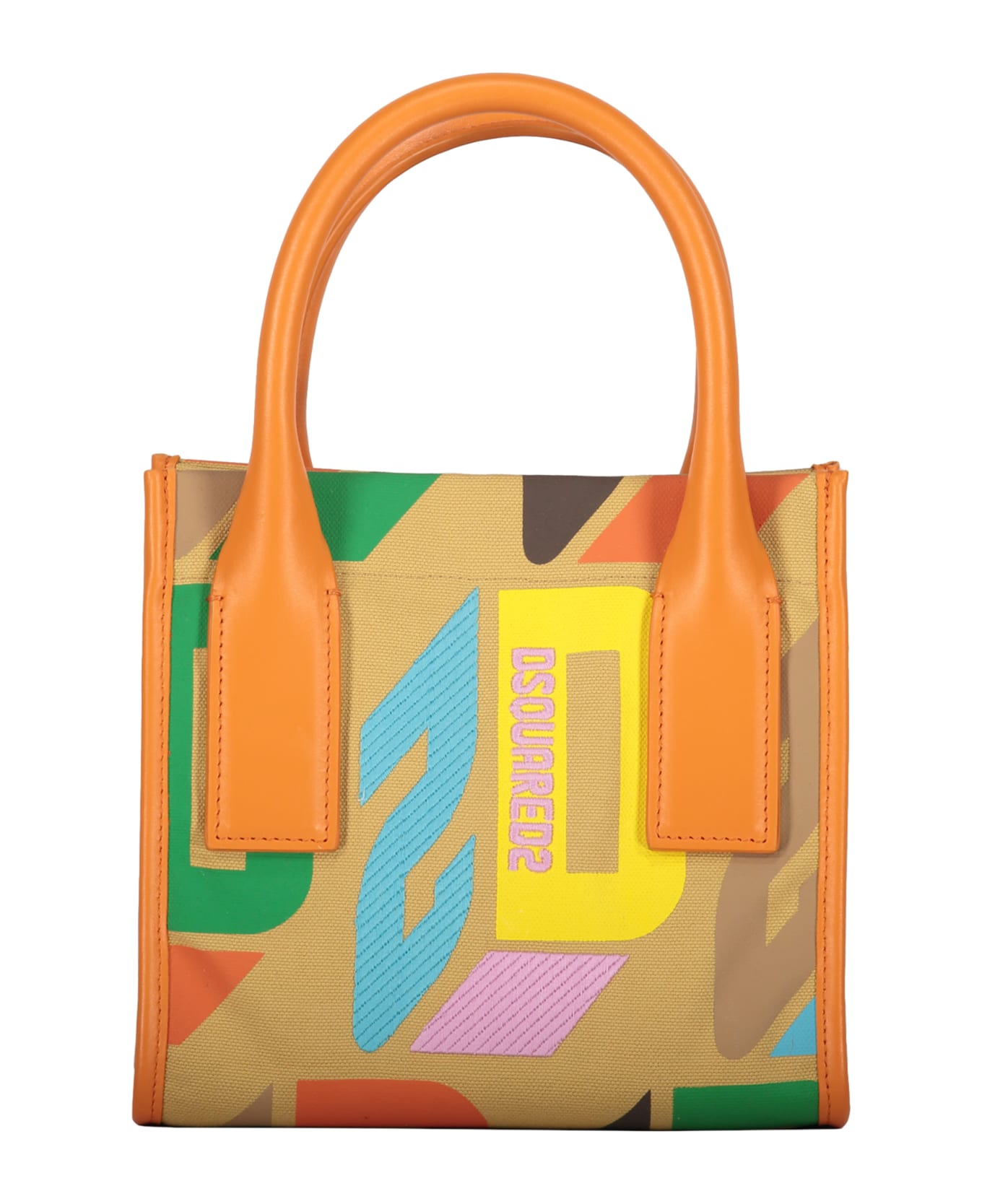 Dsquared2 D2 Monogram Multicolor Handbag - Multicolor