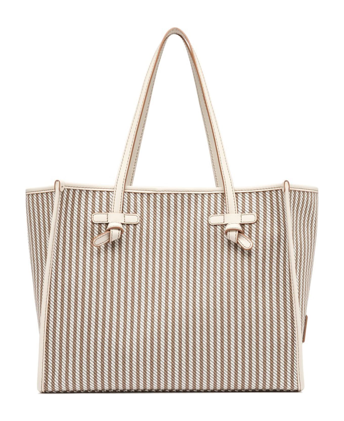 Gianni Chiarini Marcella Shopping Bag With Striped Motif - VAR.MARBLE トートバッグ