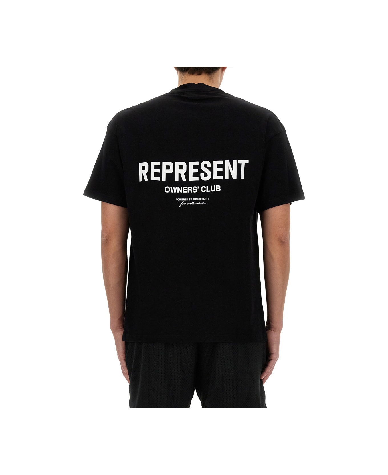 REPRESENT T-shirt With Logo - BLACK