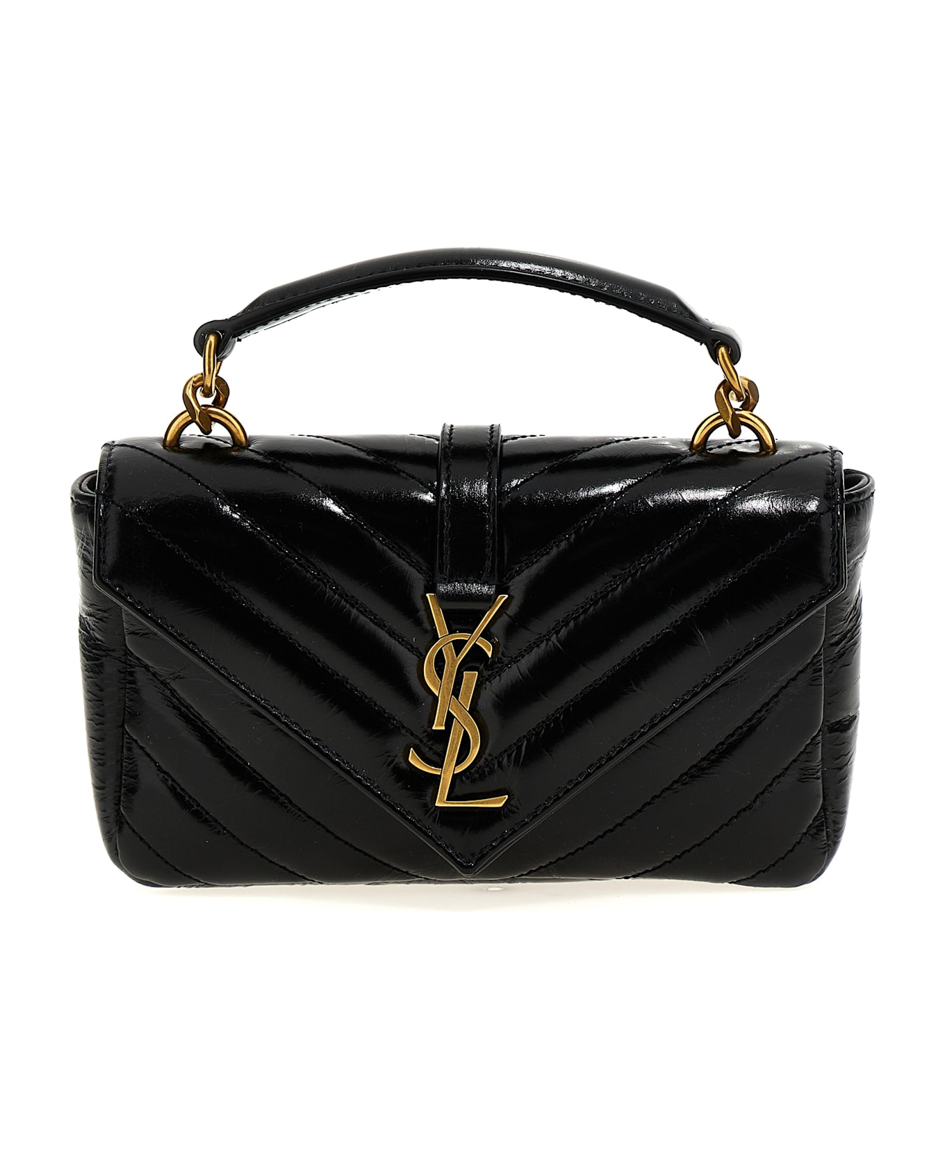 Saint Laurent 
college Mini
 Crossbody Bag - Black  