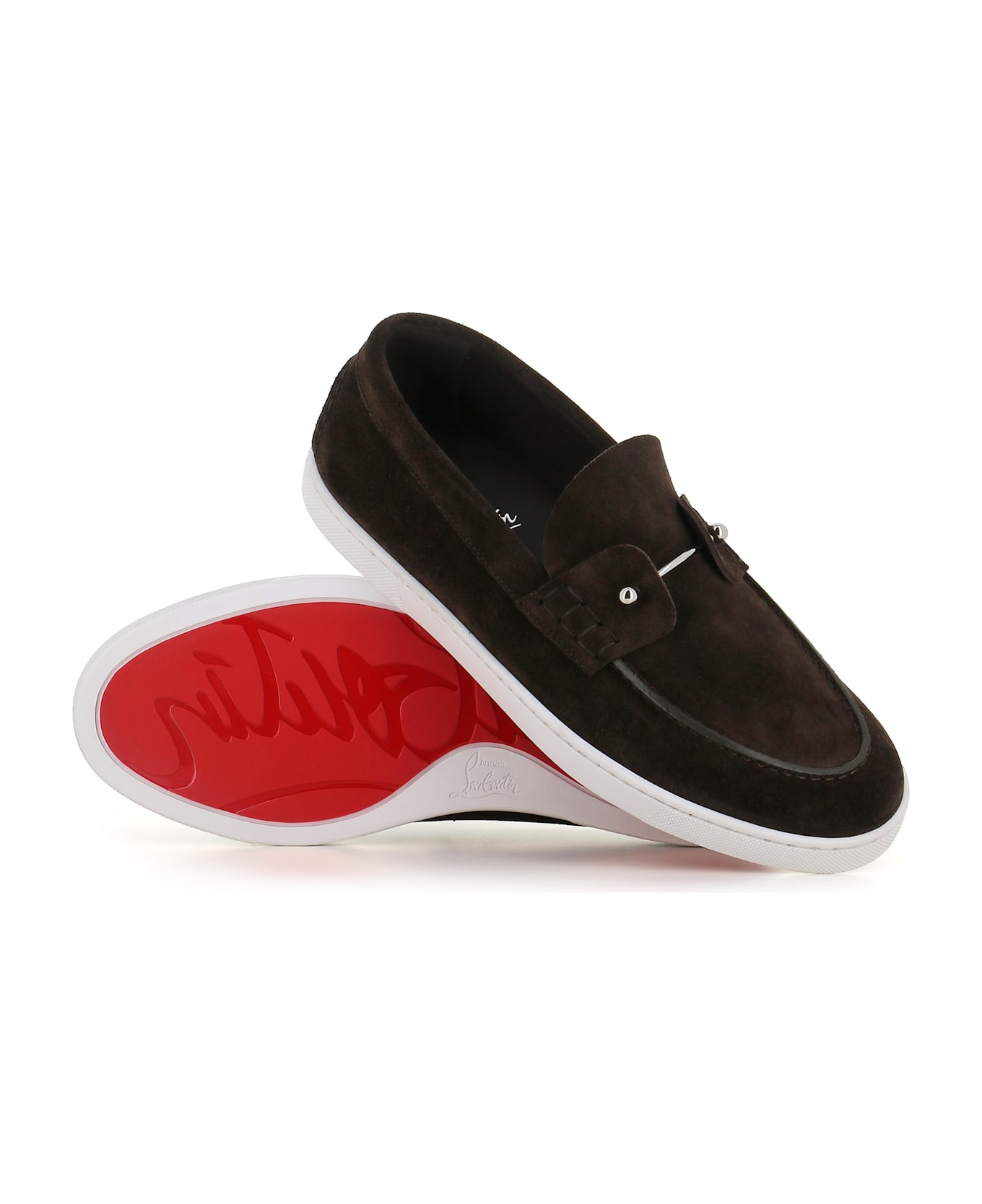 Christian Louboutin Slip-on Chambeliboat Flat - Coffee