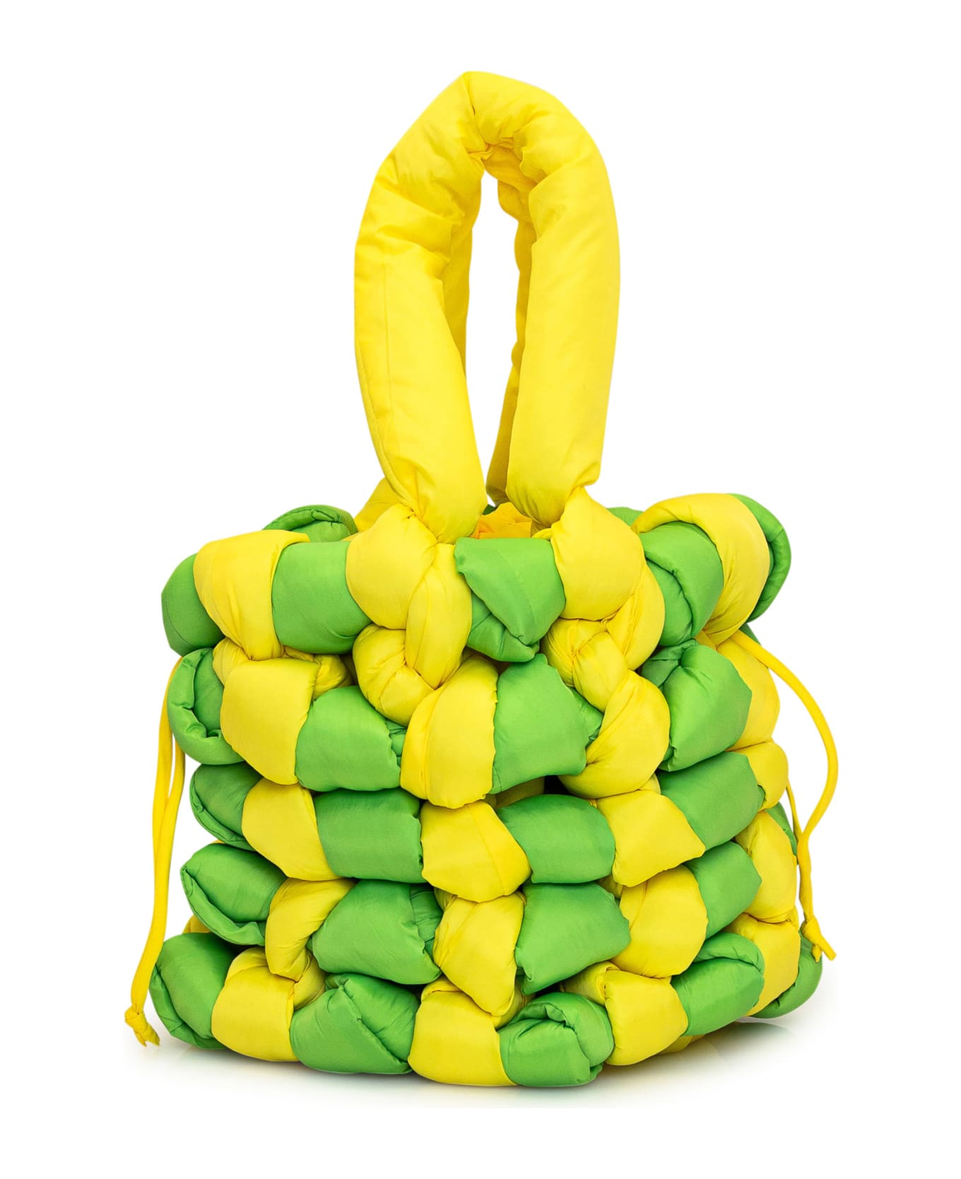 J.W. Anderson Knotted Bucket Bag - YELLOW/LIME