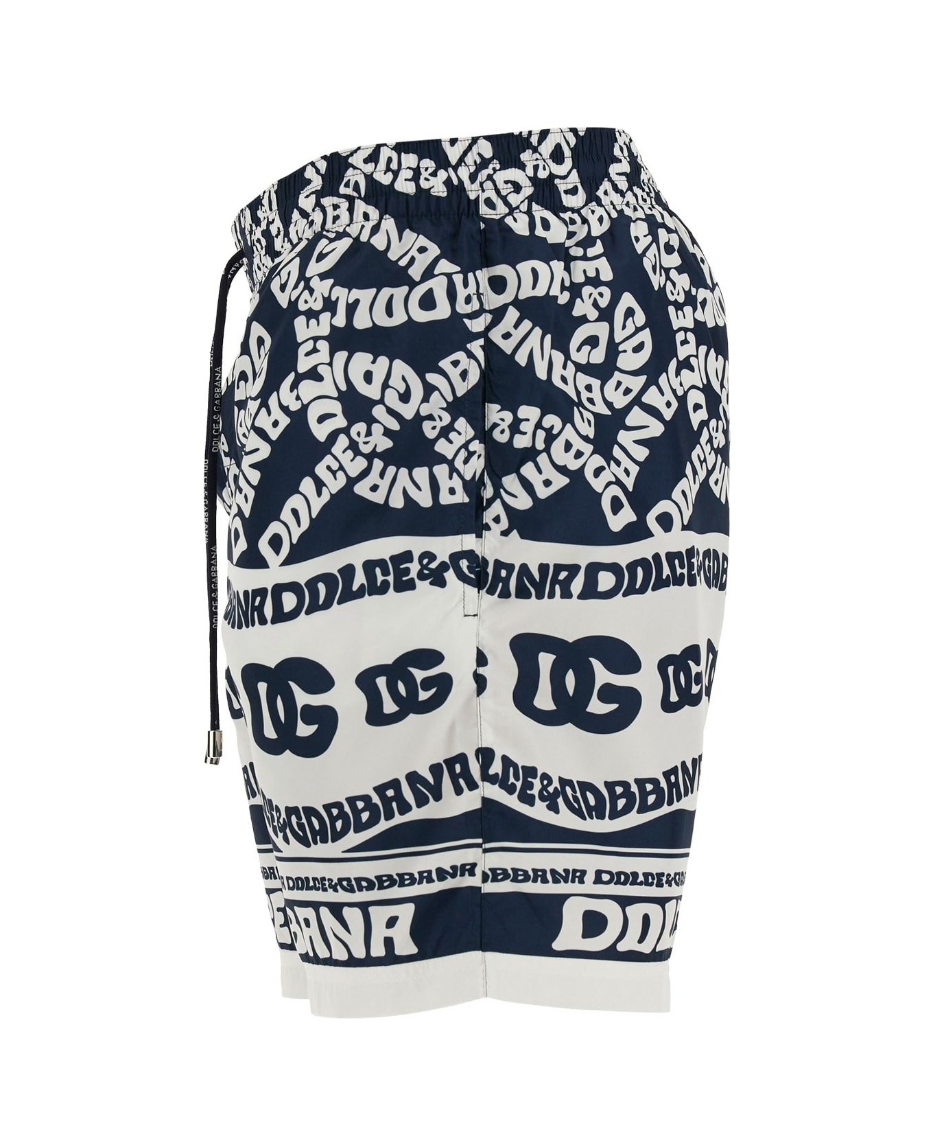 Dolce & Gabbana Logo Print Swim Shorts - MULTICOLOR ショートパンツ