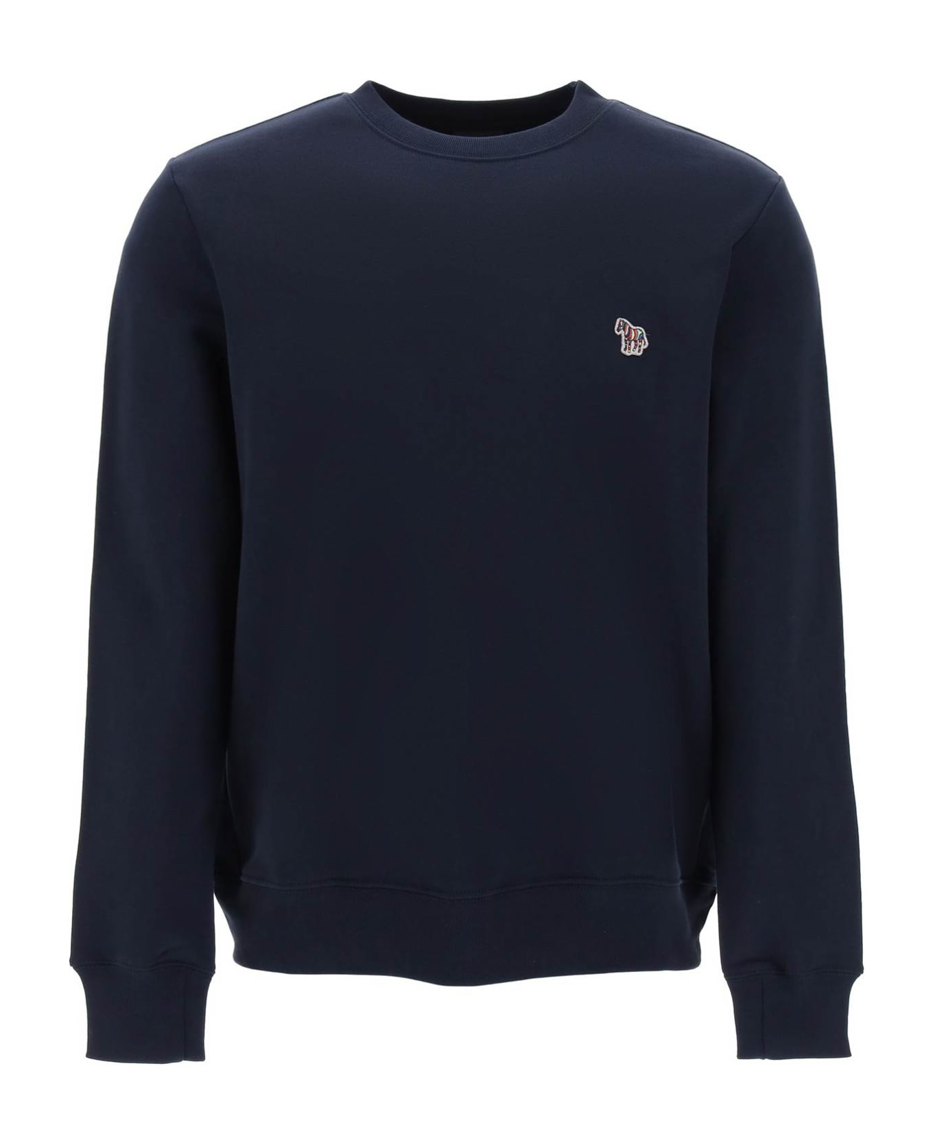 Paul Smith Zebra Logo Sweatshirt In Organic Cotton - VERY DARK NAVY (Blue)