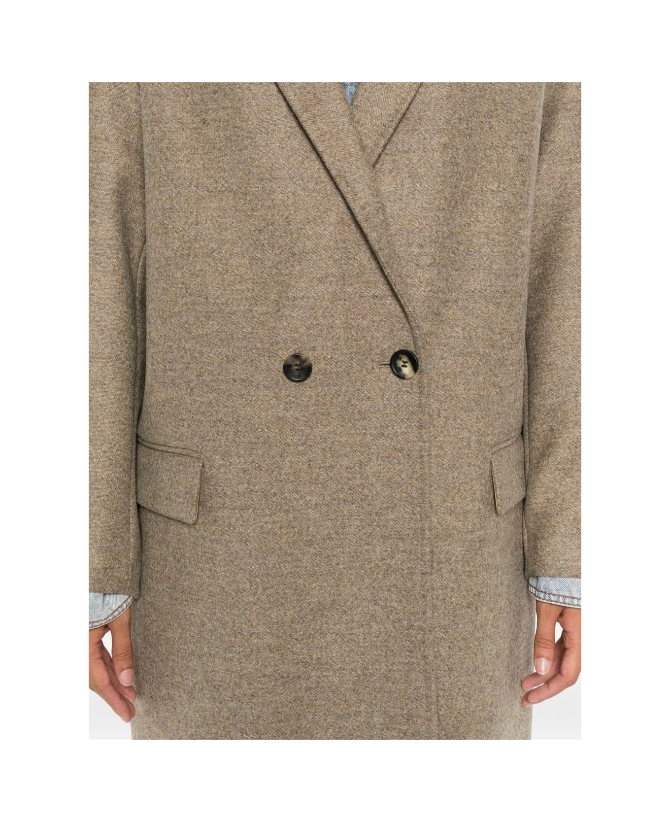 Isabel Marant Light Khaki Coat - Beige