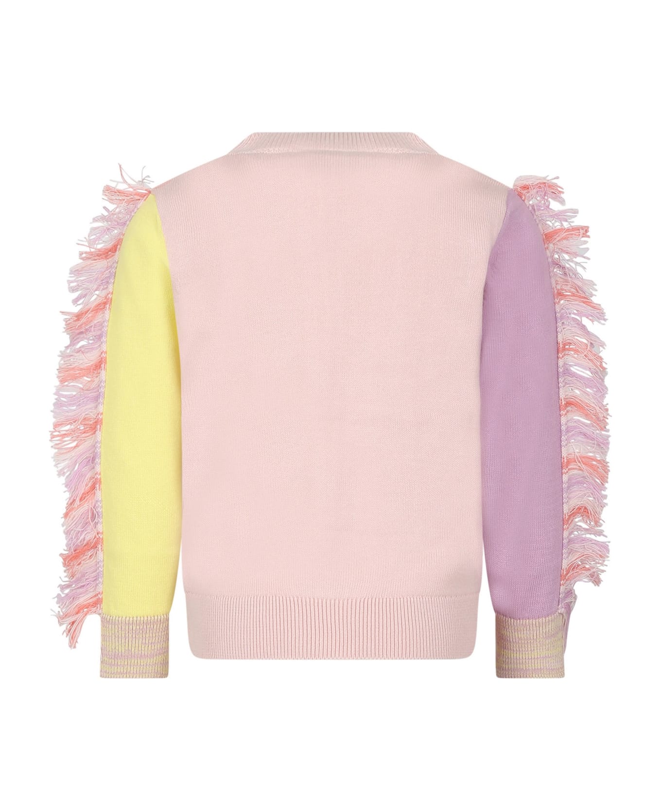 Stella McCartney Kids Multicolor Sweater For Girl With Unicorn - Multicolor