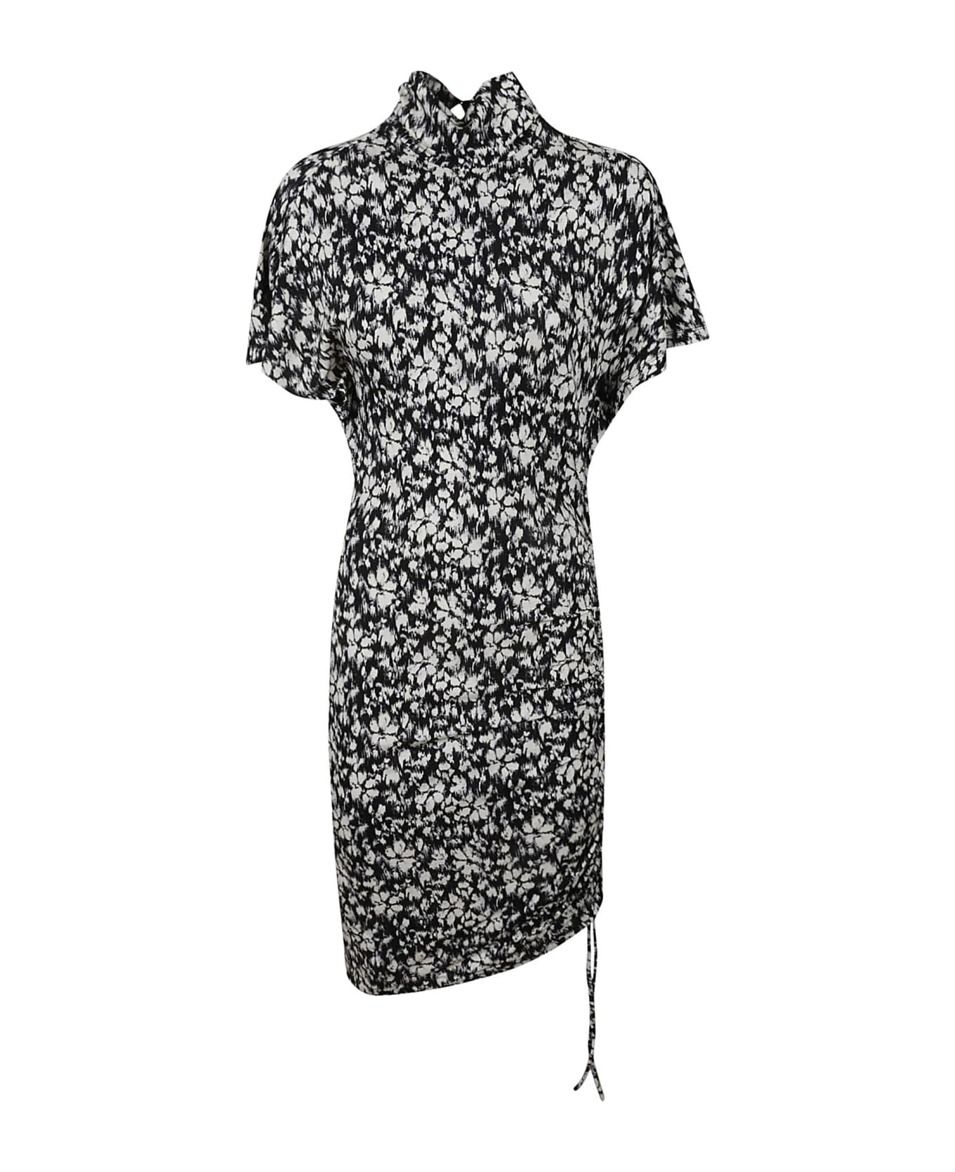 Isabel Marant Lya Jersey Mini Dress - Black/White