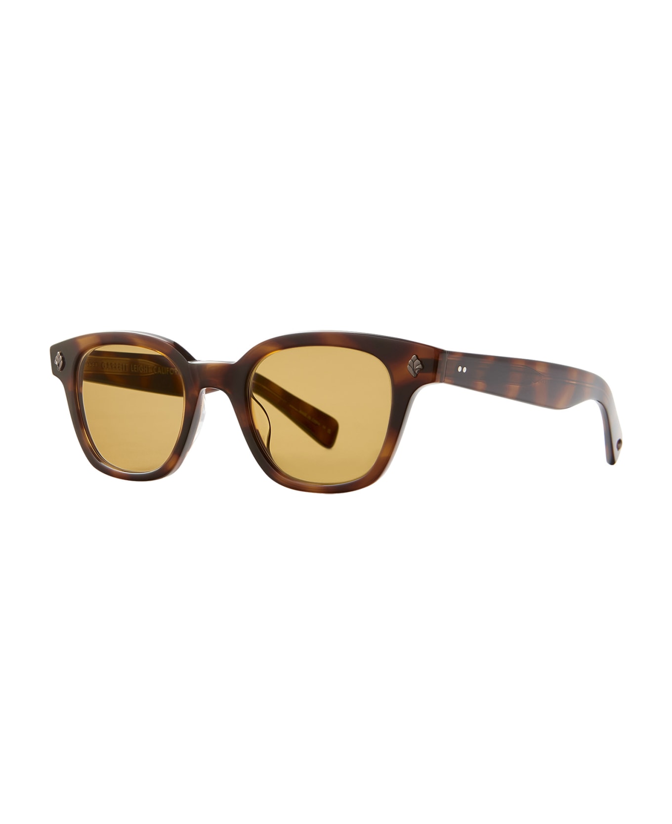 Garrett Leight Naples Sun Spotted Brown Shell Sunglasses - Spotted Brown Shell