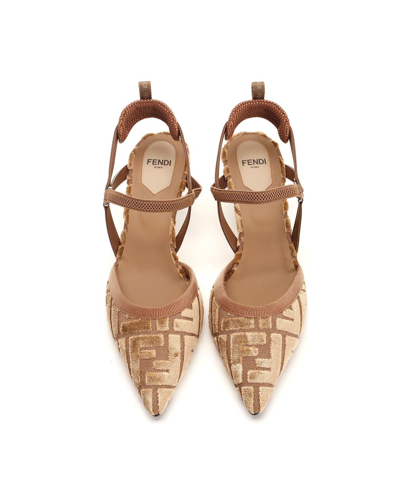 Fendi "colibrì Lite" Slingback - Brown