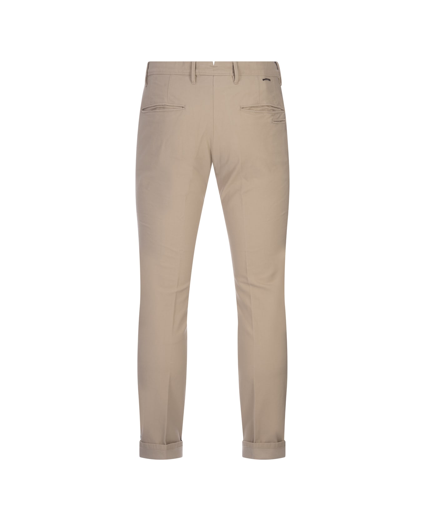 Incotex Beige Slim Fit Trousers - Brown