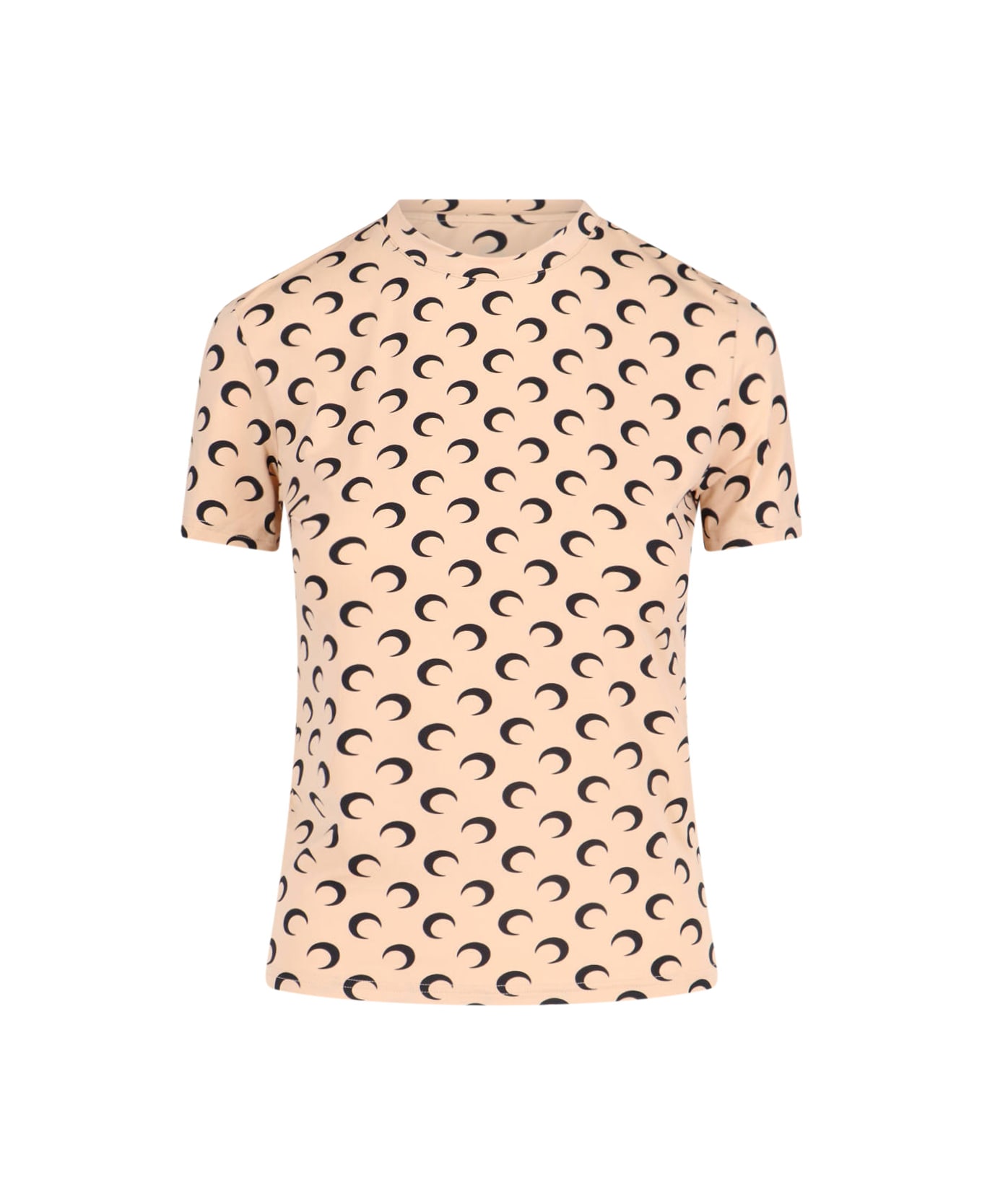 Marine Serre 'moon' T-shirt - Beige