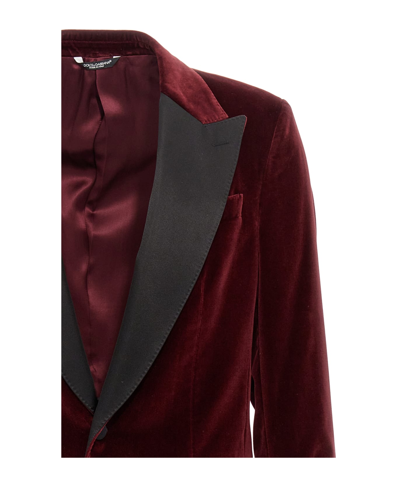 Dolce & Gabbana 'tuxedo' Blazer - Bordeaux