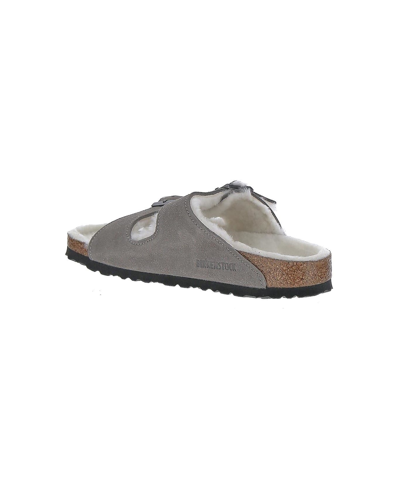 Birkenstock Arizona Shearling Slippers - Shearling Stone Coin