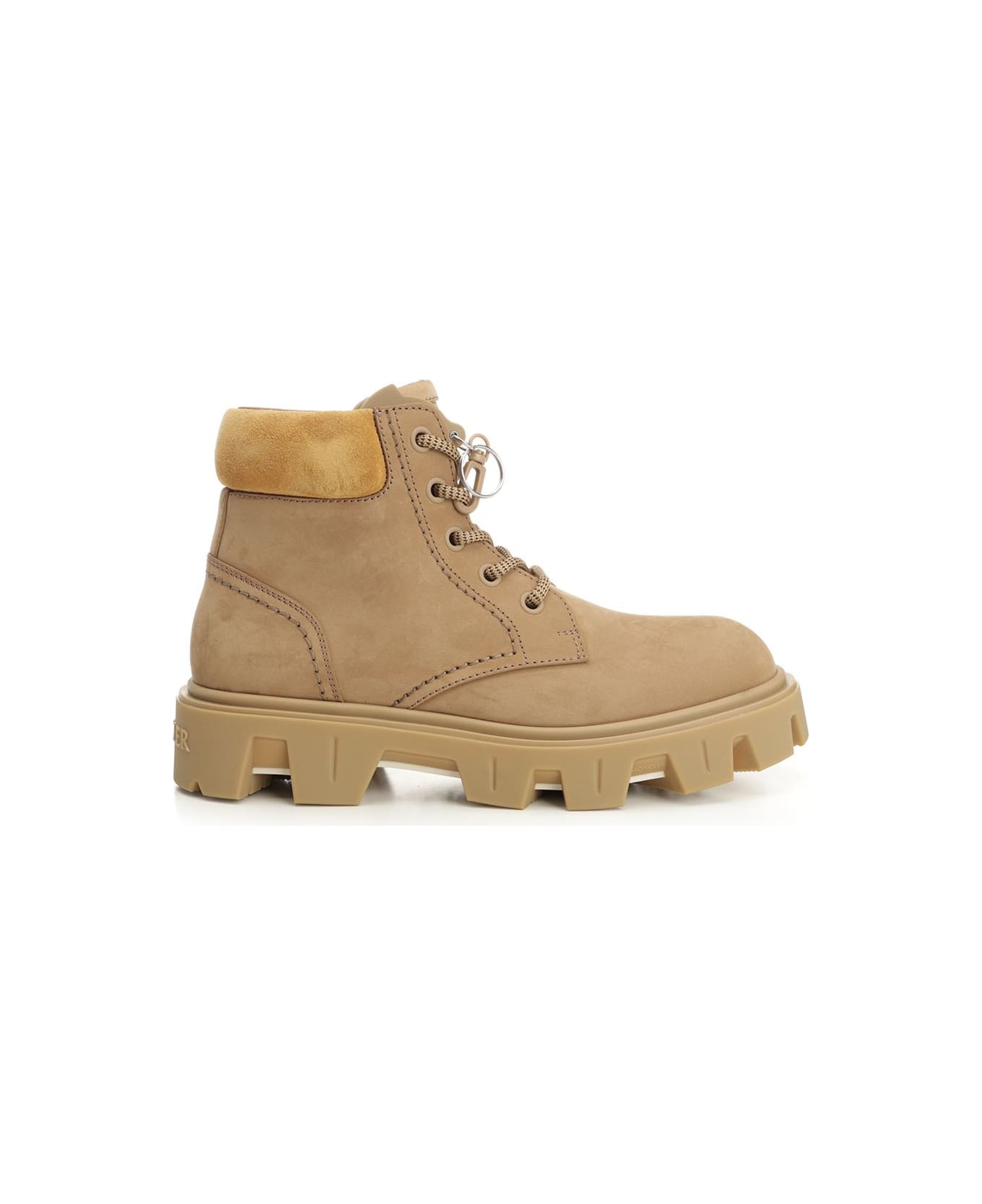 Moncler 
peak City
 Nubuck Ankle Boots - KHAKI