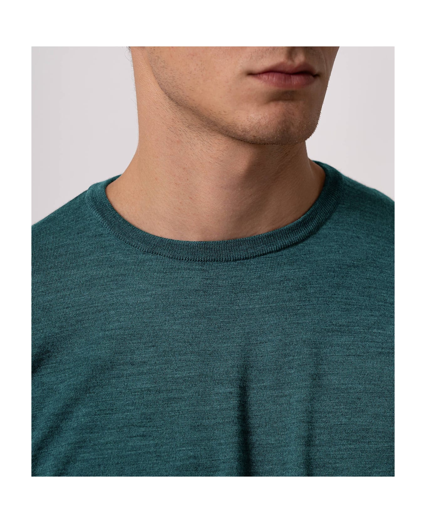 Larusmiani Crew Neck London Sweater - LightBlue