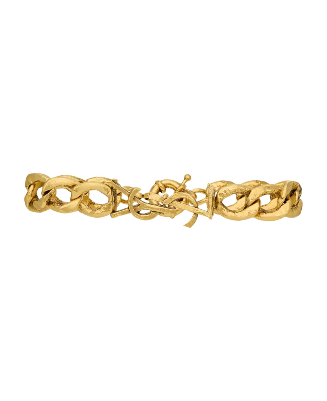 Saint Laurent Cassandre Chain Bracelet - Golden